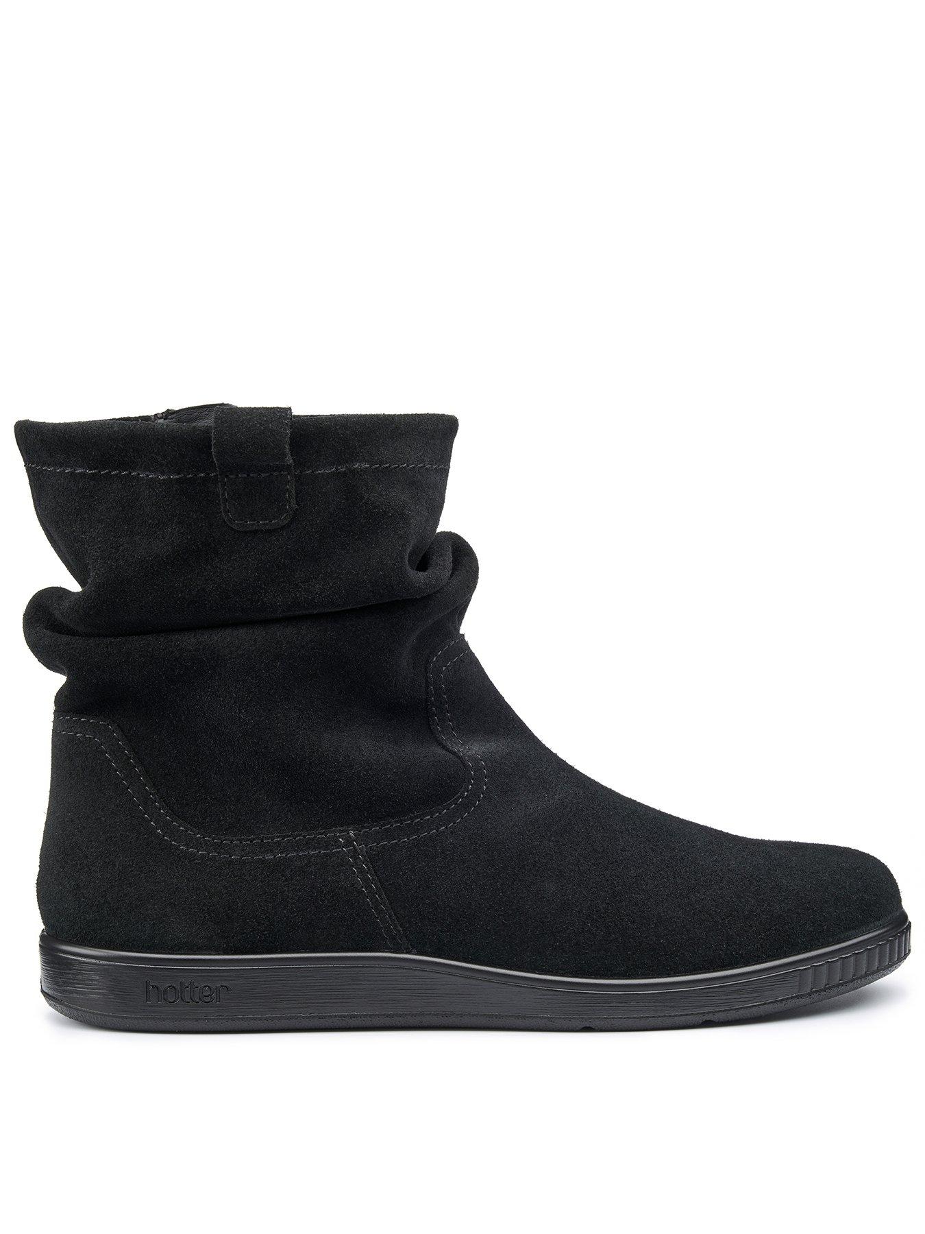 Hotter Sprite Boots Wide Fit - Black