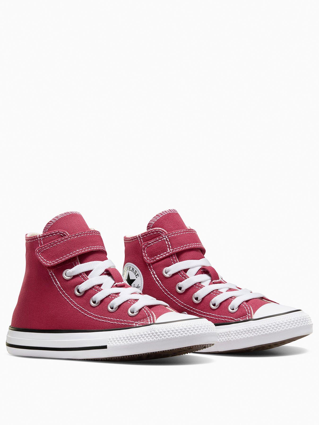 Image 2 of 7 of Converse Kids Seasonal Color Chuck Taylor All Star 1V Trainers - Red