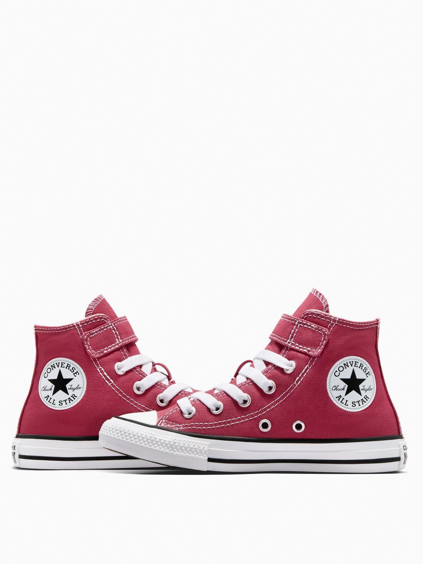 Image 6 of 7 of Converse Kids Seasonal Color Chuck Taylor All Star 1V Trainers - Red