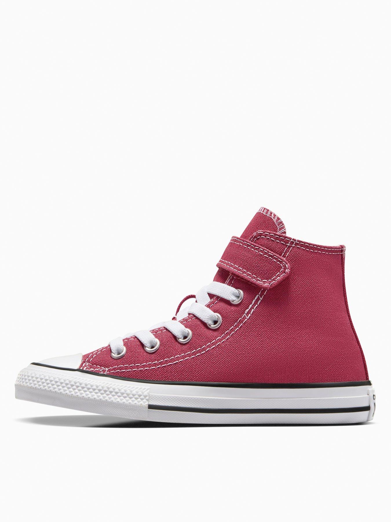 Image 7 of 7 of Converse Kids Seasonal Color Chuck Taylor All Star 1V Trainers - Red
