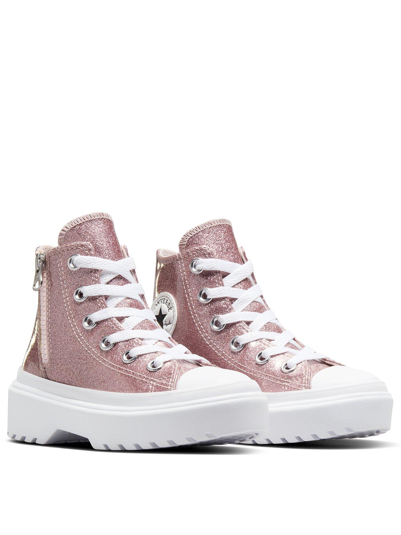 converse-kids-girls-glitz-and-gleam-synthetic-hi-trainers-blushstillFront