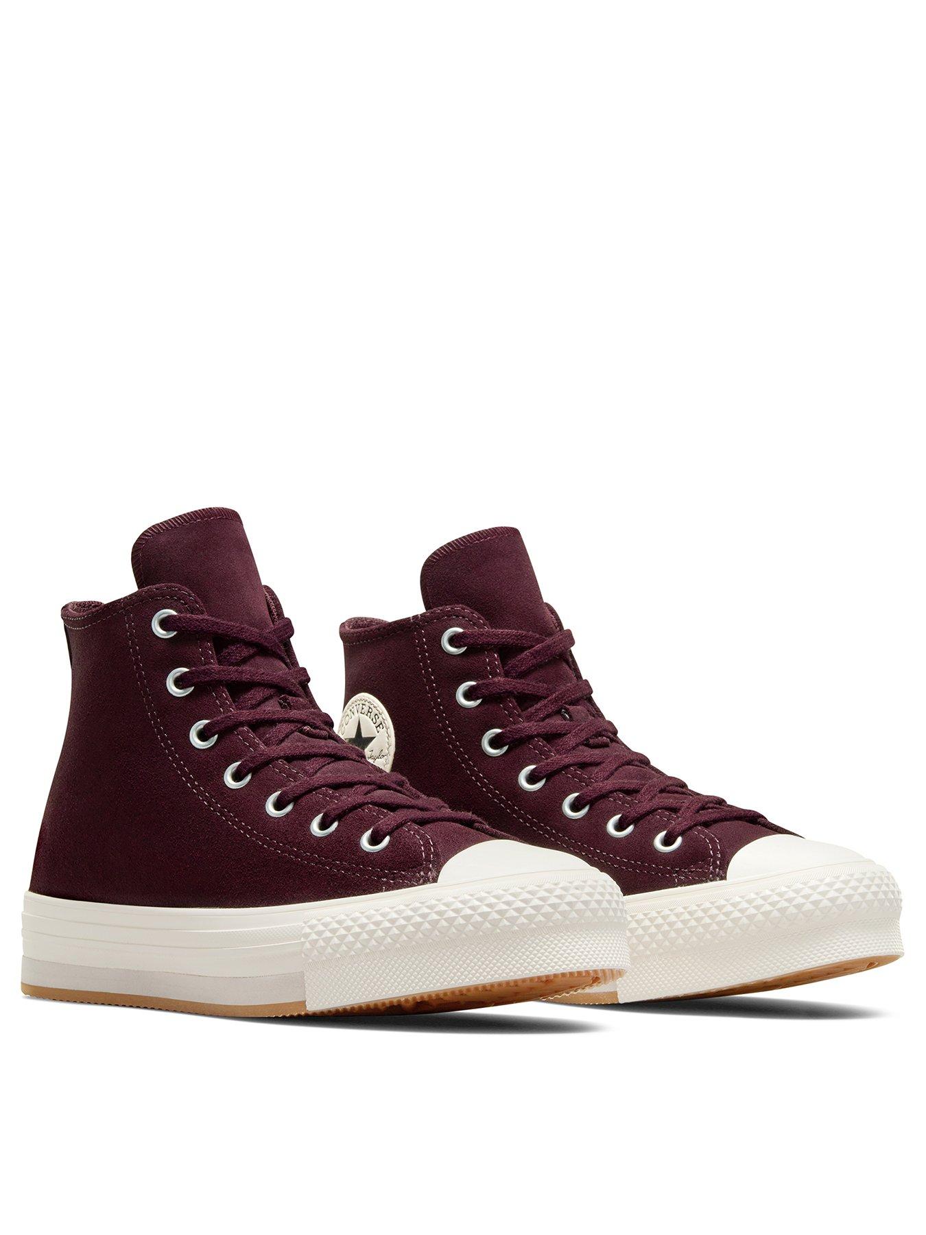 converse-junior-girls-sport-x-hoops-leather-hi-trainers-dark-redstillFront