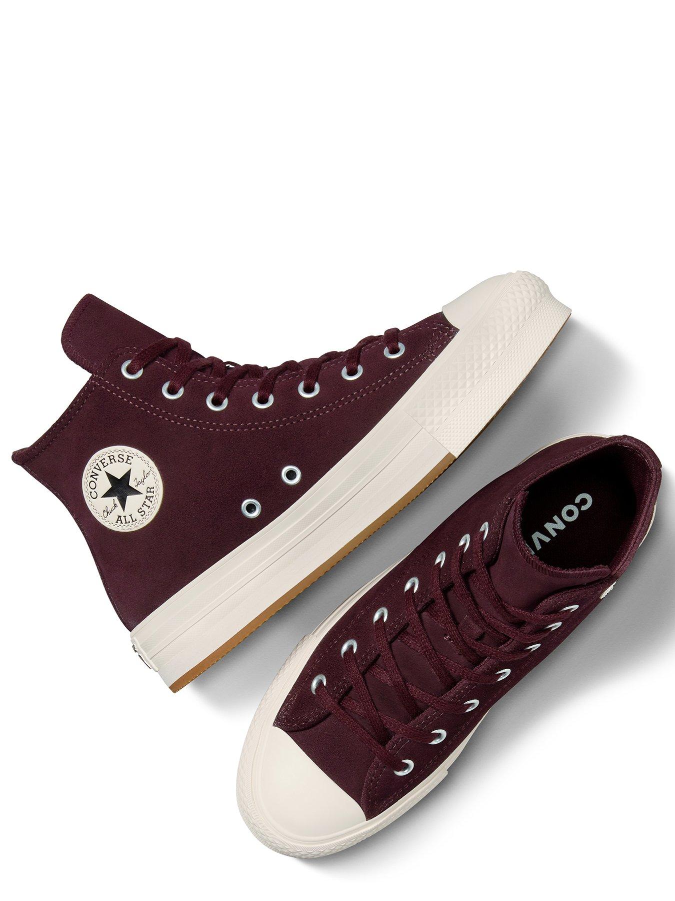 converse-junior-girls-sport-x-hoops-leather-hi-trainers-dark-redoutfit