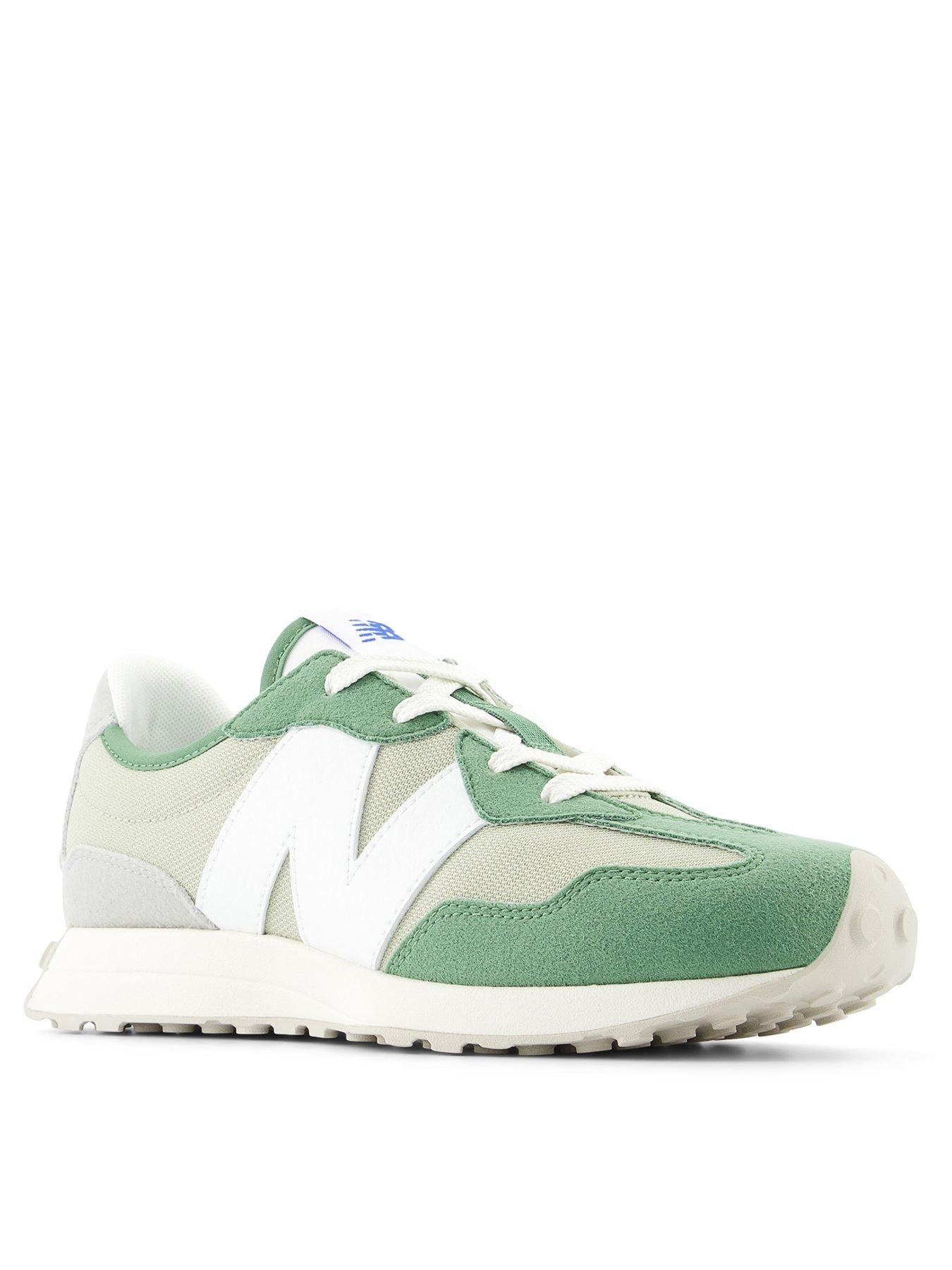 new-balance-older-unisex-327-trainers-light-greenstillFront