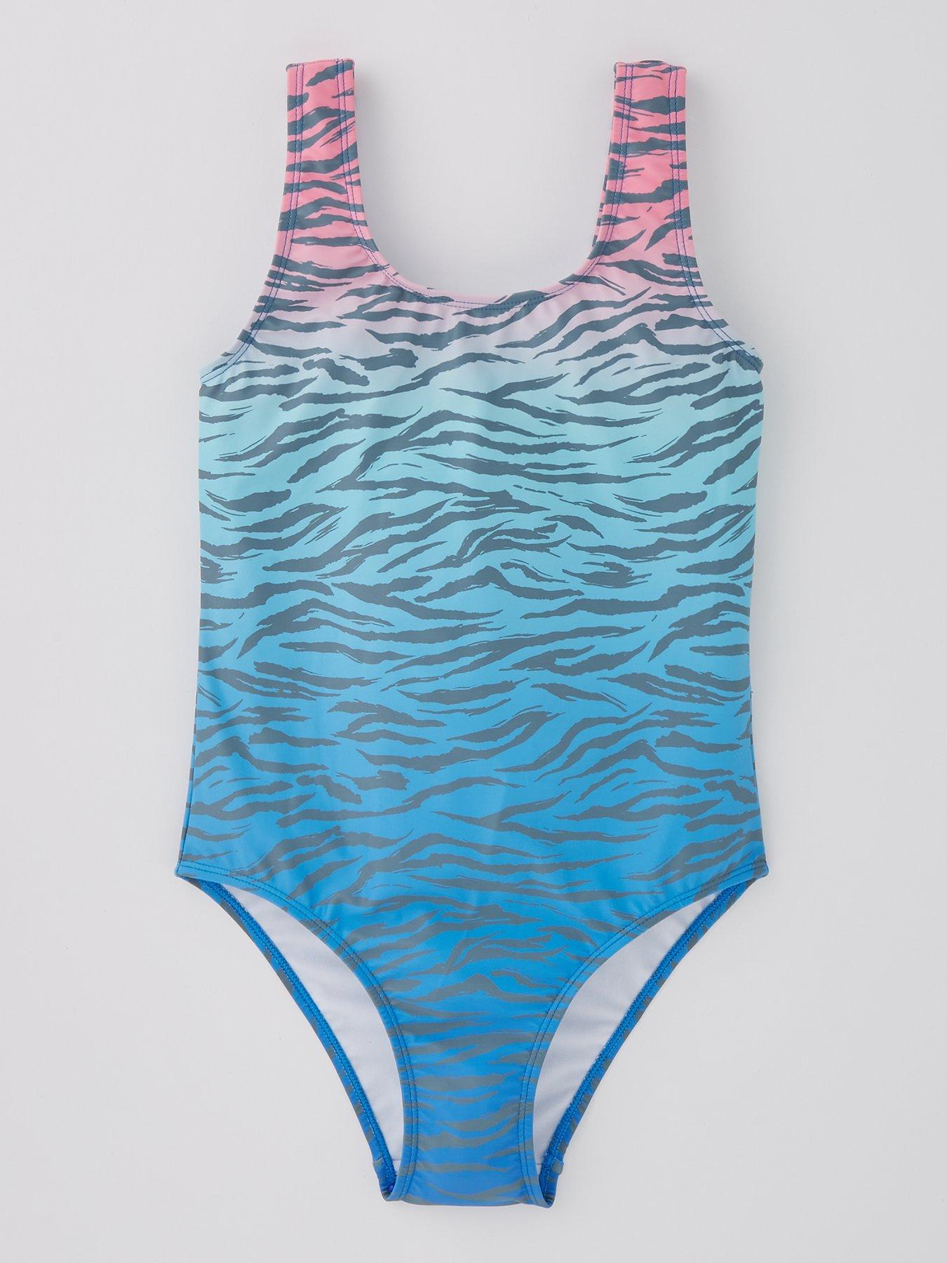 Image 1 of 4 of Everyday Girls Ombre Swimsuit - Blue