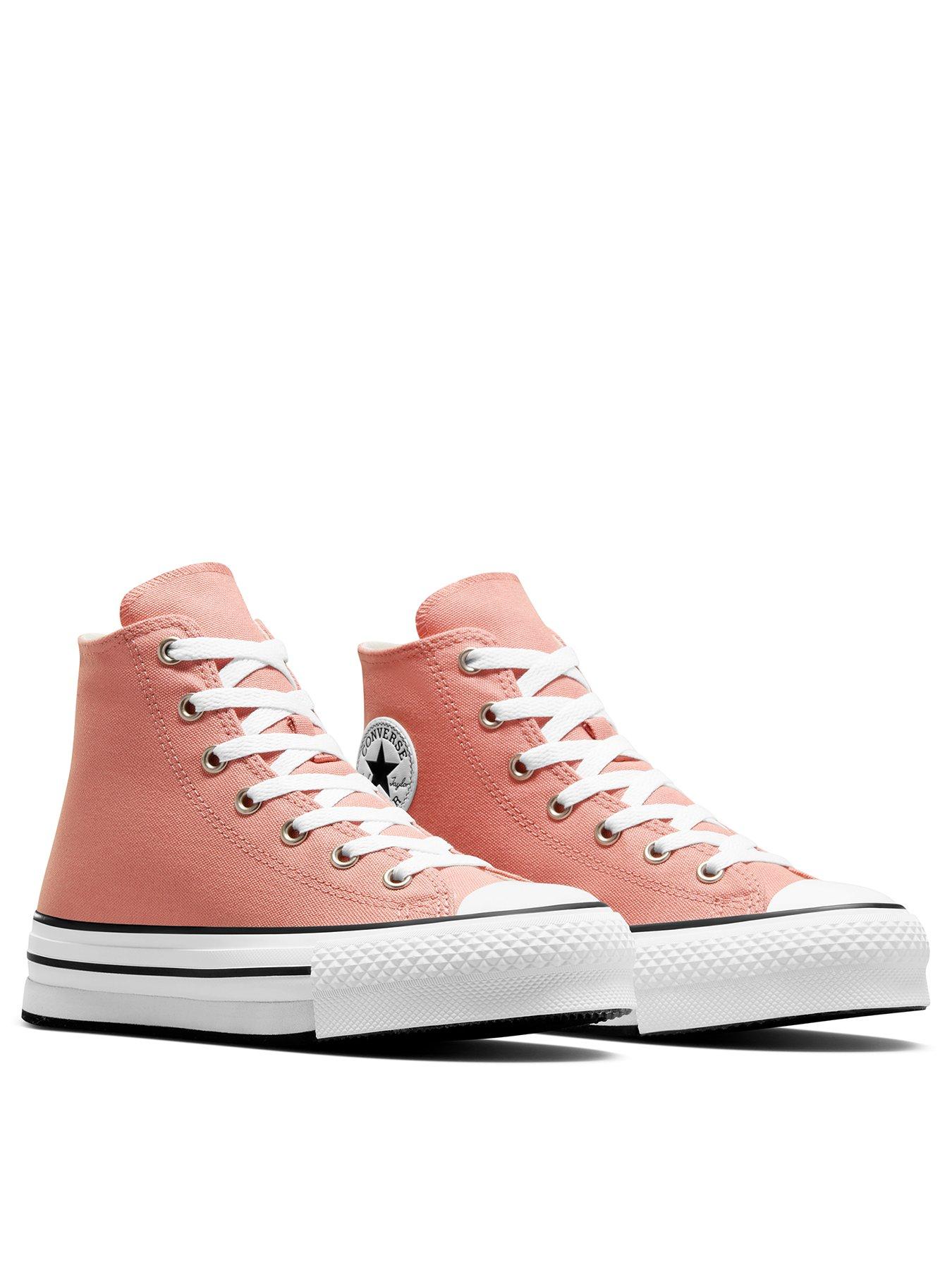 converse-junior-girls-seasonal-color-canvas-hi-trainers-light-orangestillFront