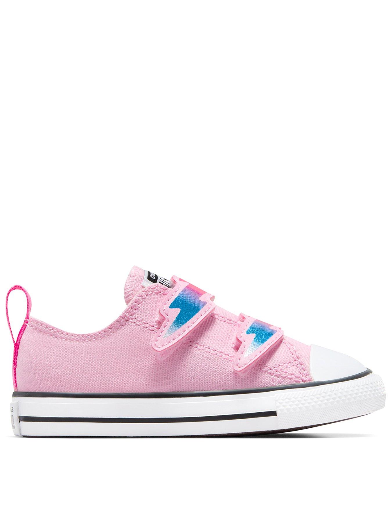 undefined Infants Bolts Canvas Ox Trainers - Pink