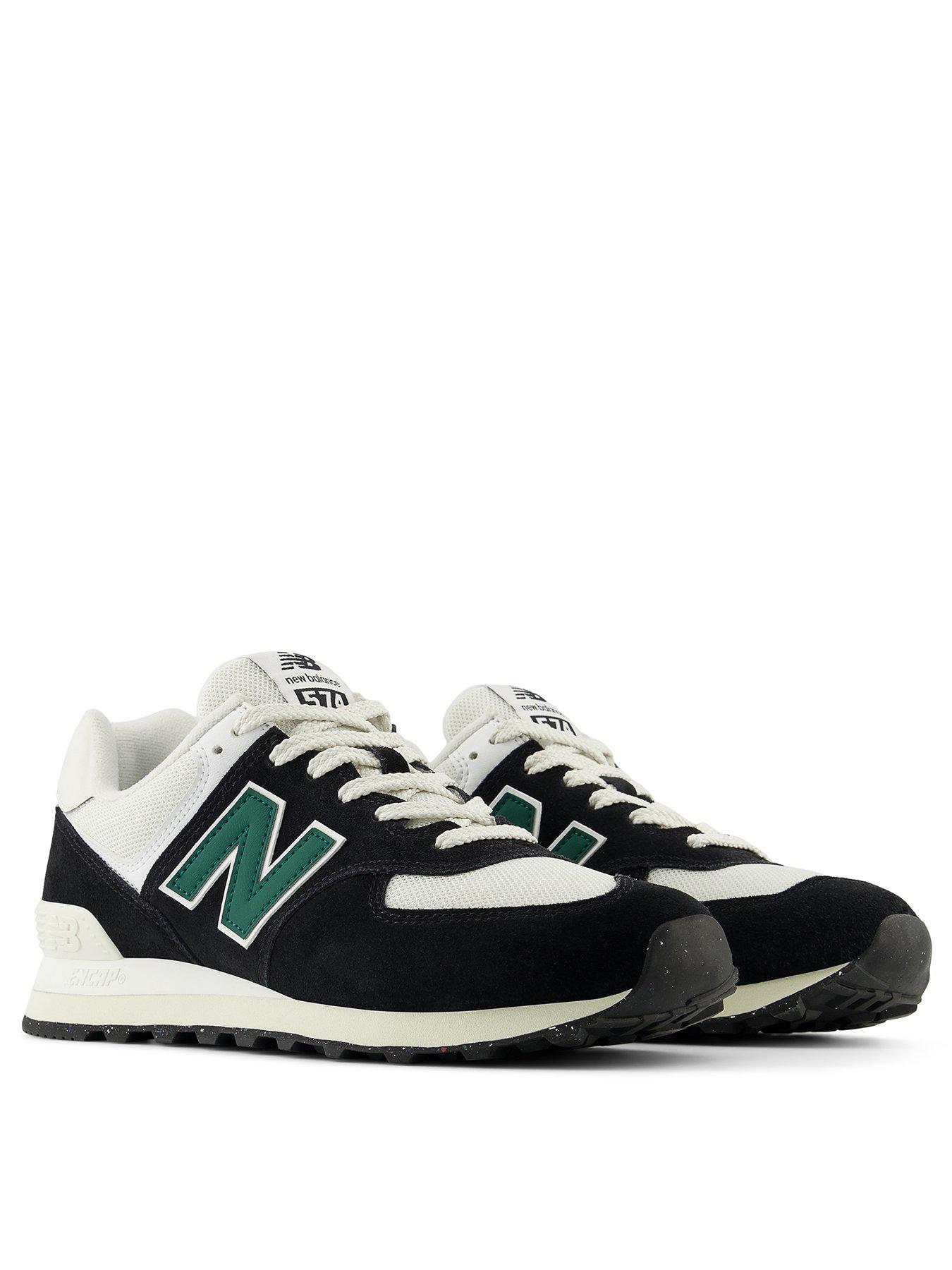 New balance black 574 trainers online