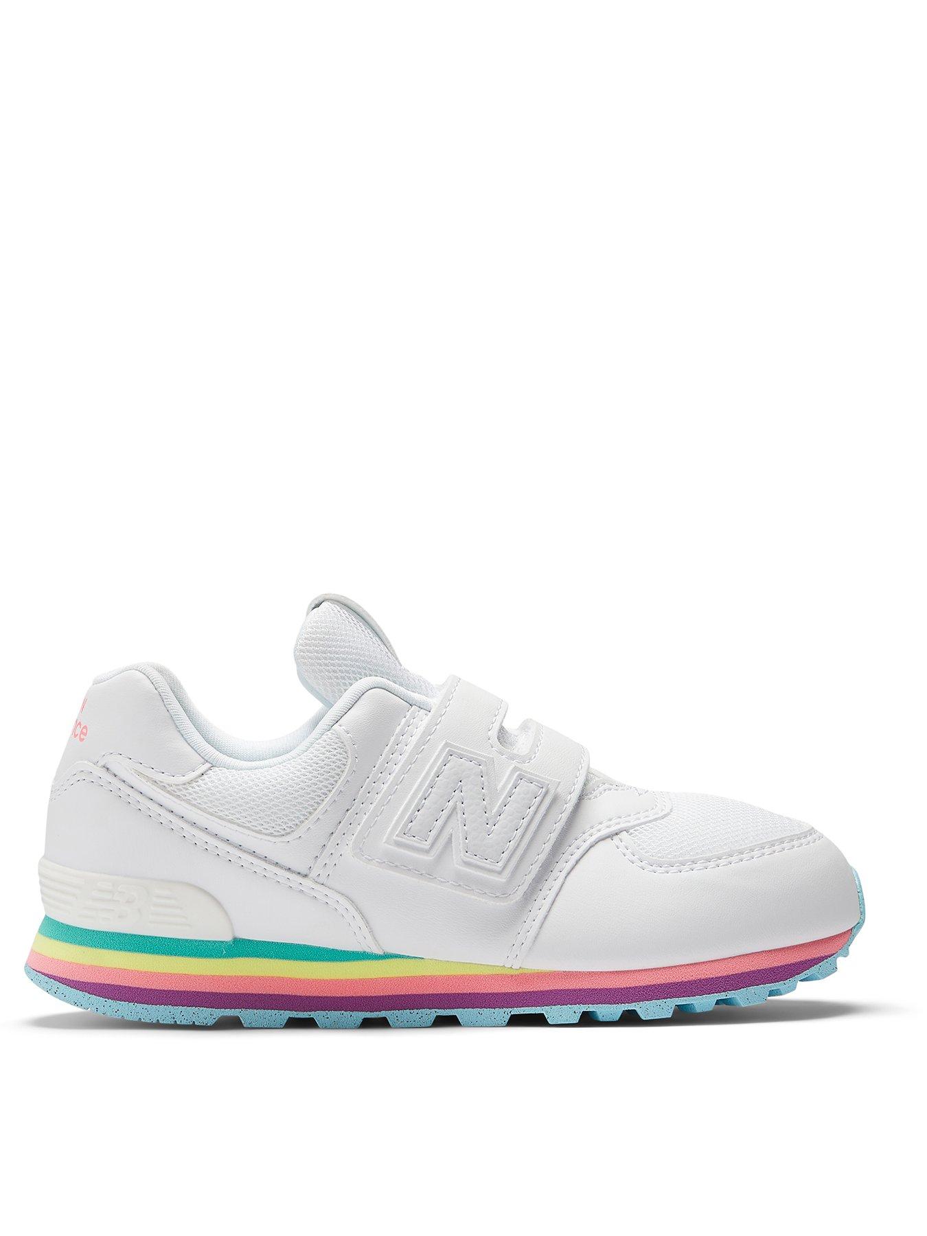 New Balance Younger Girls 574 Trainers White Very Ireland