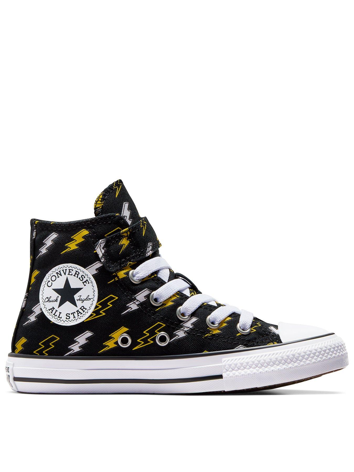 converse-kids-girls-converse-bolts-canvas-hi-trainers-blackbrown