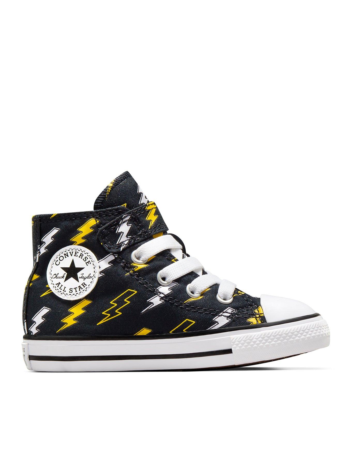 Converse Infants Bolts Canvas Hi Trainers - Black