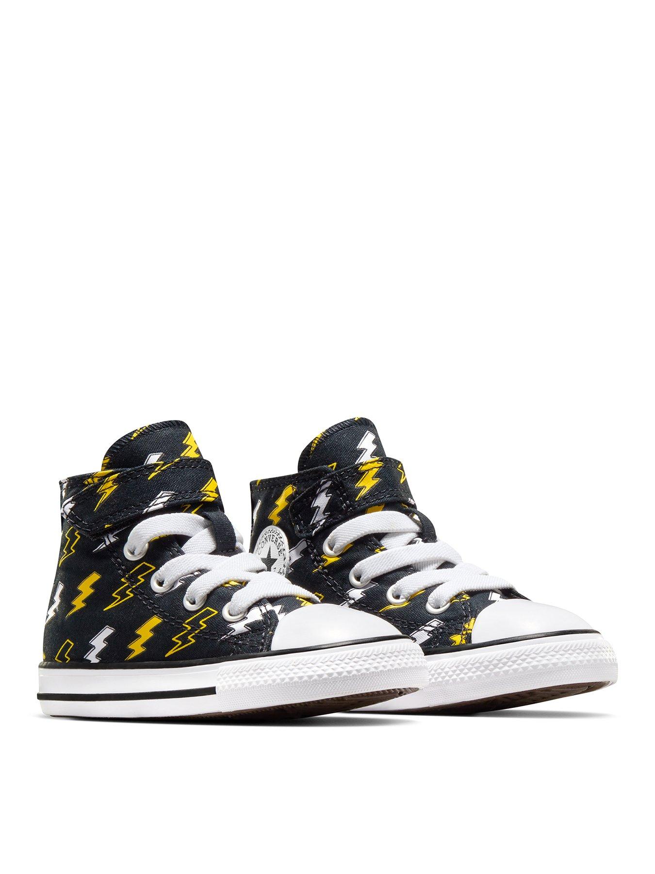 converse-infants-bolts-canvas-hi-trainers-blackstillFront