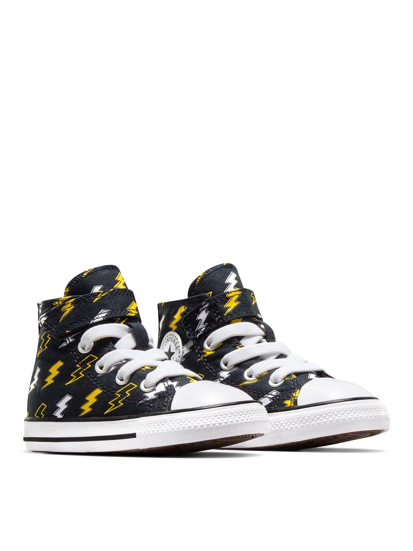 converse-infants-converse-bolts-canvas-hi-trainers-blackbrownstillFront