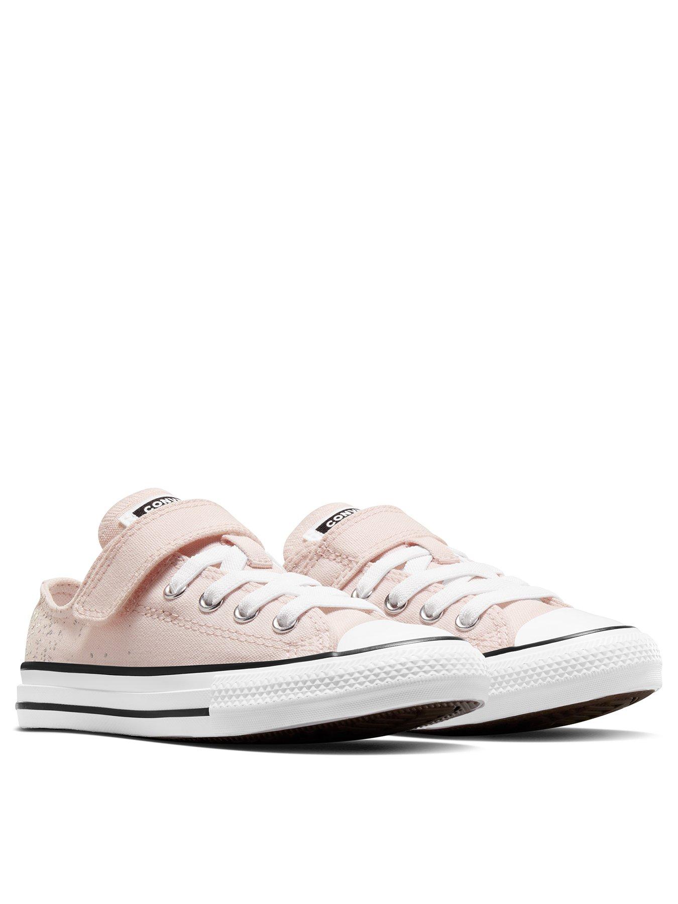 converse-kids-girls-glitz-and-gleam-canvas-ox-trainers-light-pinkstillFront