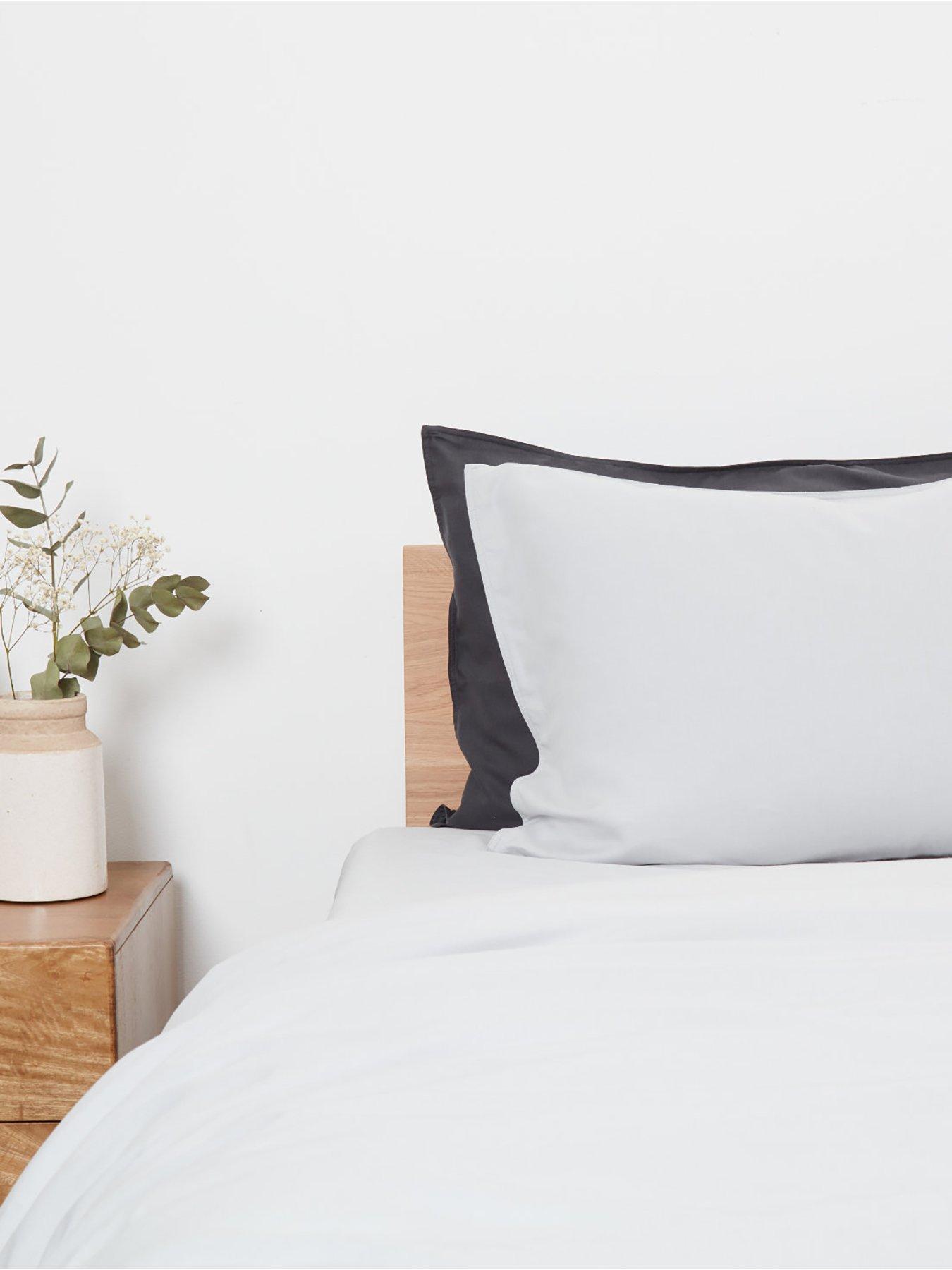 Image 1 of 6 of Panda London Panda Earth 2 Pack Pillowcases- Silver Linings Grey