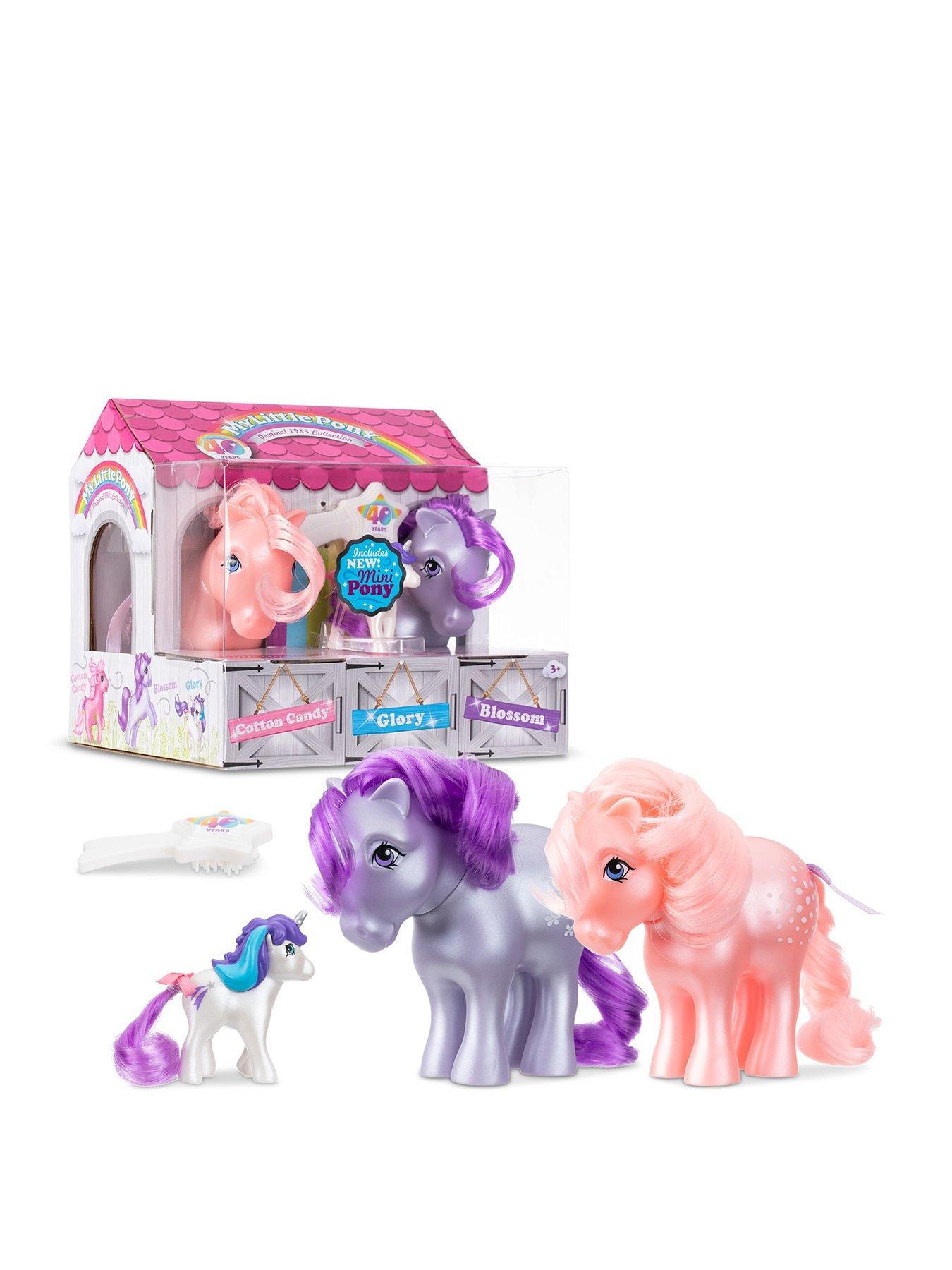 undefined My Little Pony 40th Anniversary Collector Pack - Pearlized Blossom, Cotton Candy  &  Mini Glory