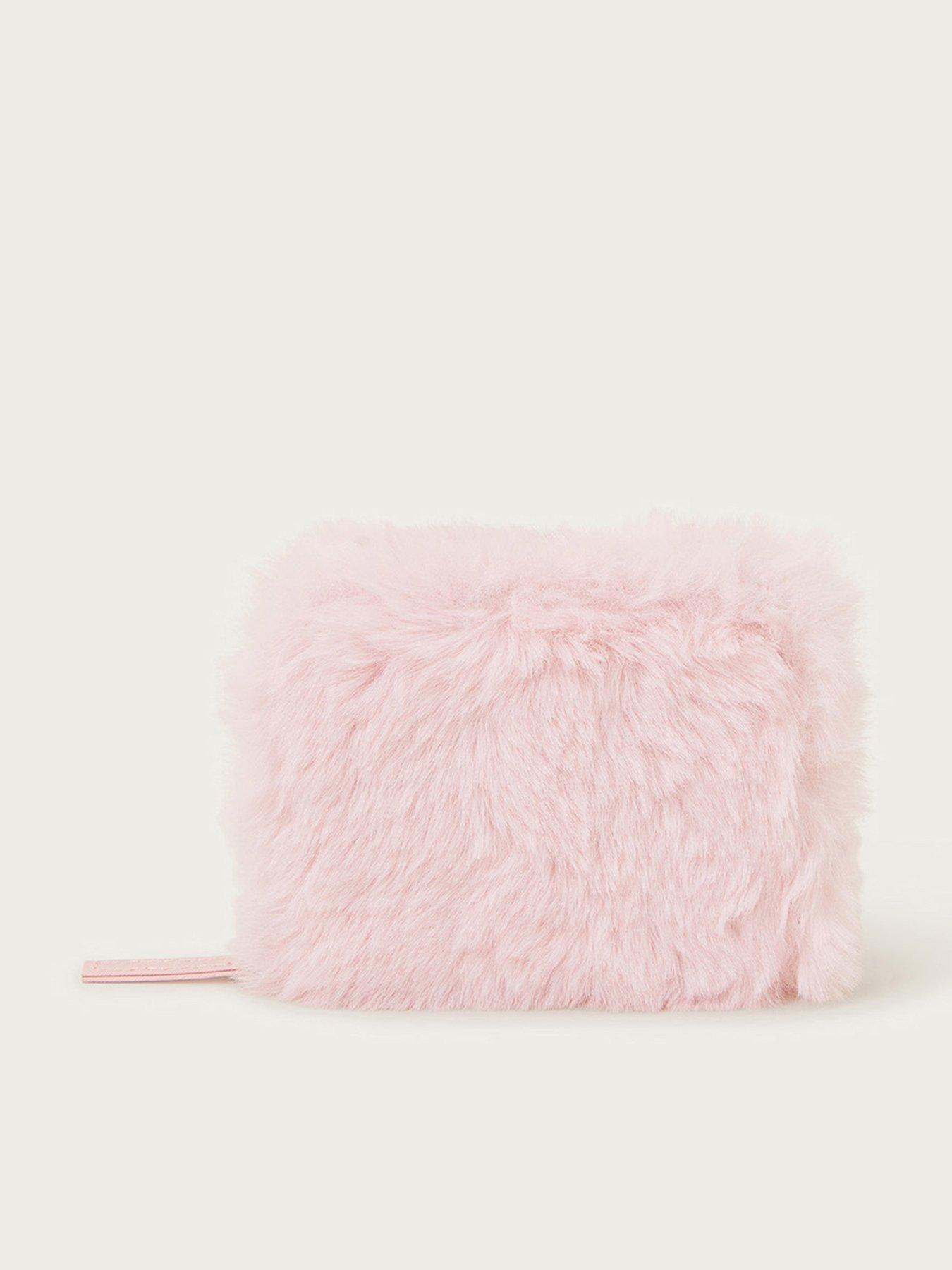 monsoon-girls-fluffy-wallet-pink