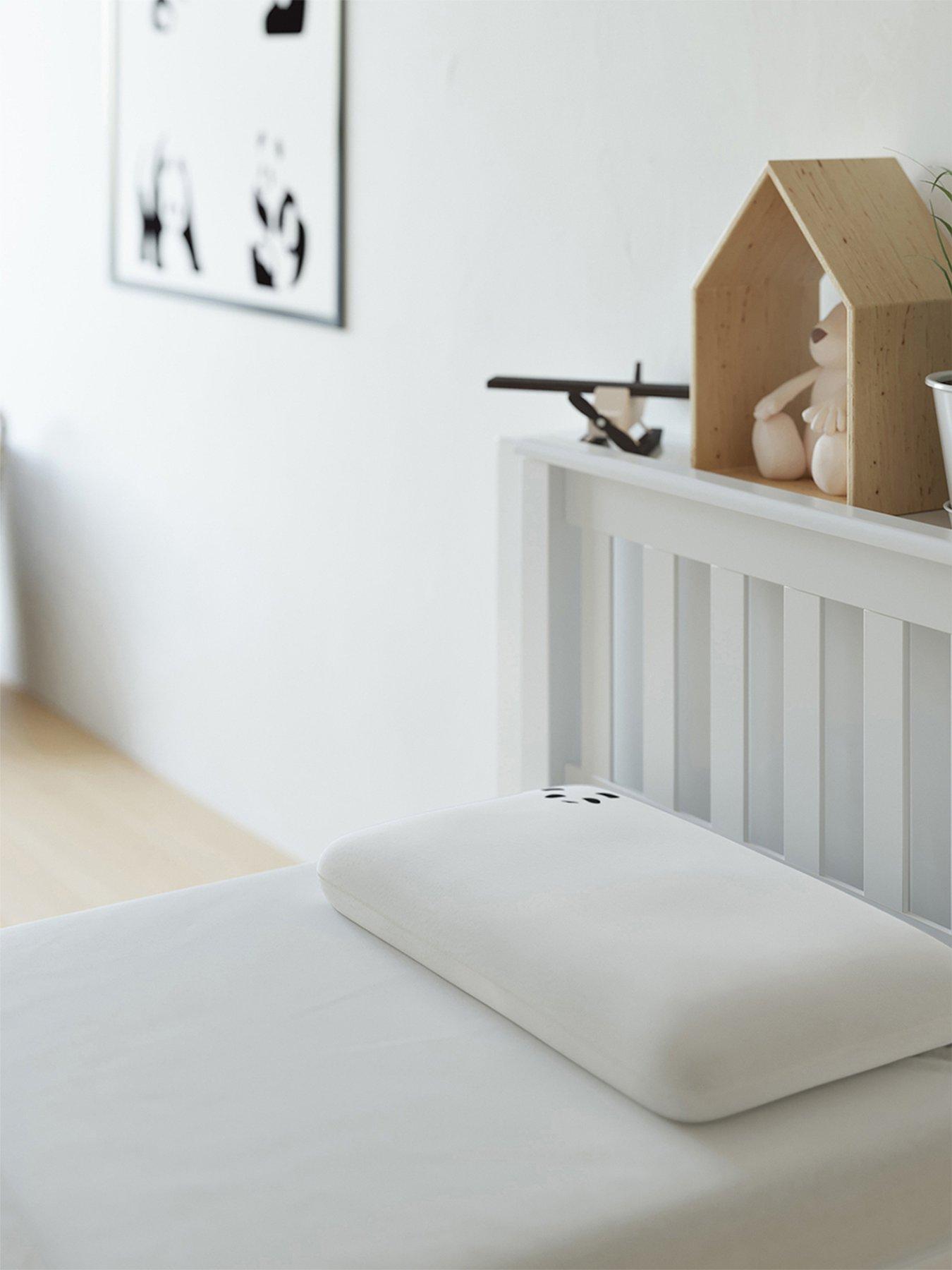 Image 1 of 6 of Panda London Luxury Toddler Bamboo &amp; Memory Foam Pillow - White