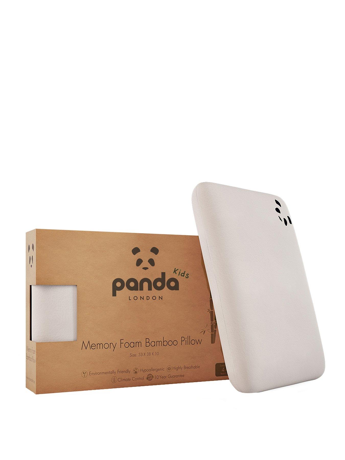 Image 2 of 6 of Panda London Luxury Toddler Bamboo &amp; Memory Foam Pillow - White