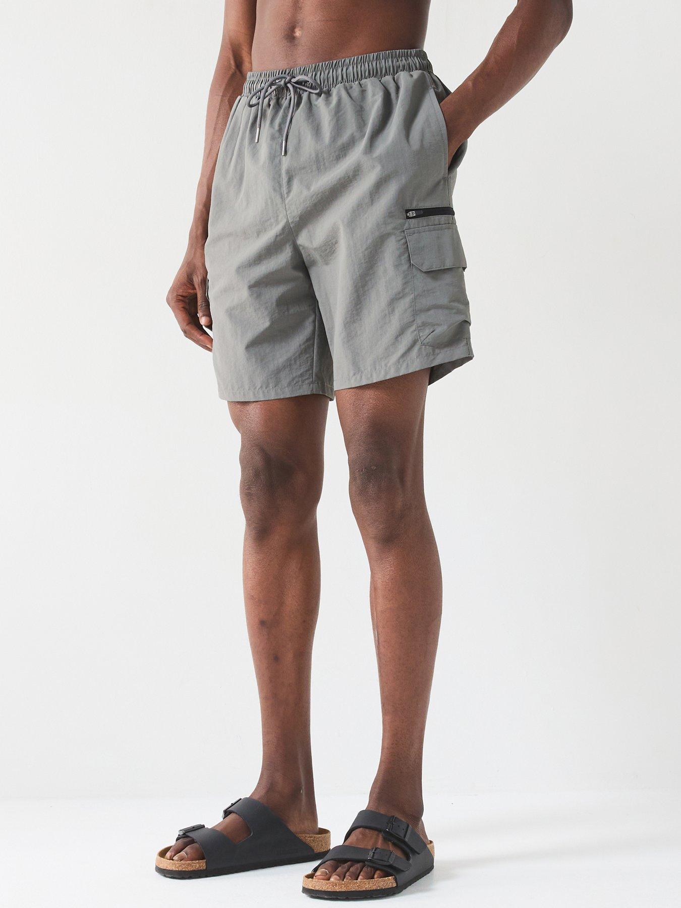 Image of Very Man Utility Swim Shorts - Grey