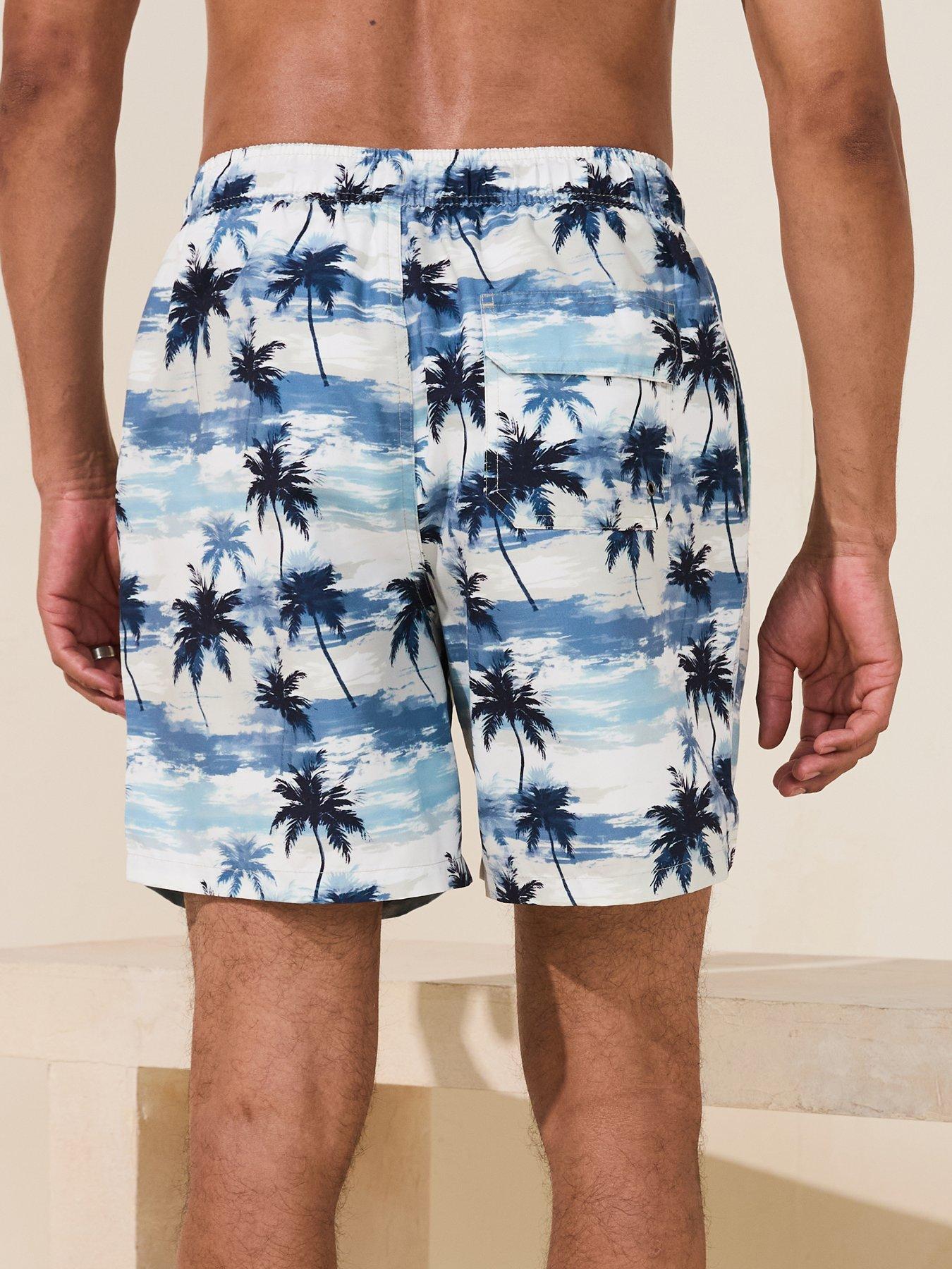 very-man-palm-border-printed-swim-shorts-bluestillFront