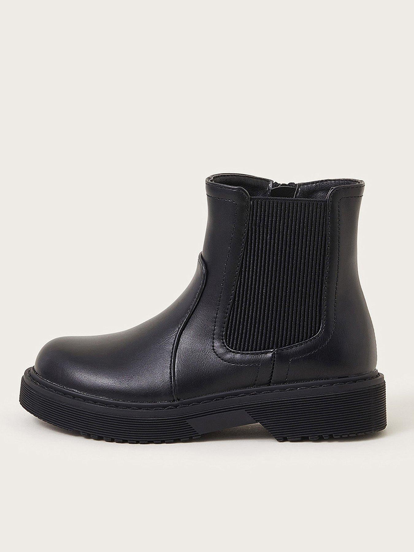 Image 1 of 3 of Monsoon Girls Chelsea Boots - Black