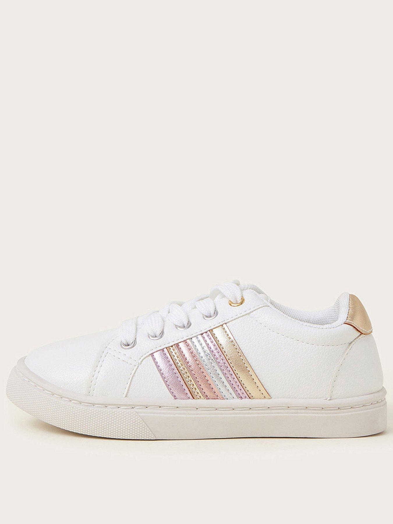 monsoon-girls-metallic-stripe-trainers-light-cream