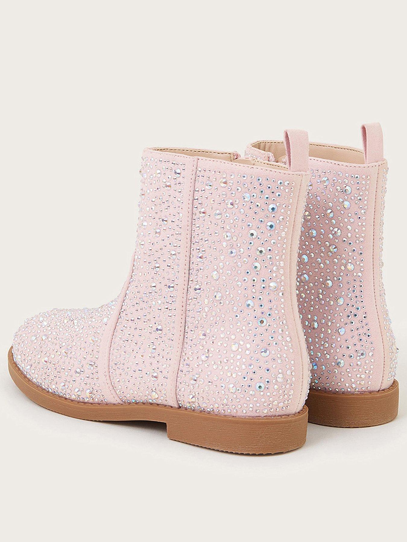 monsoon-girls-sparkle-diamante-ankle-boots-pinkback