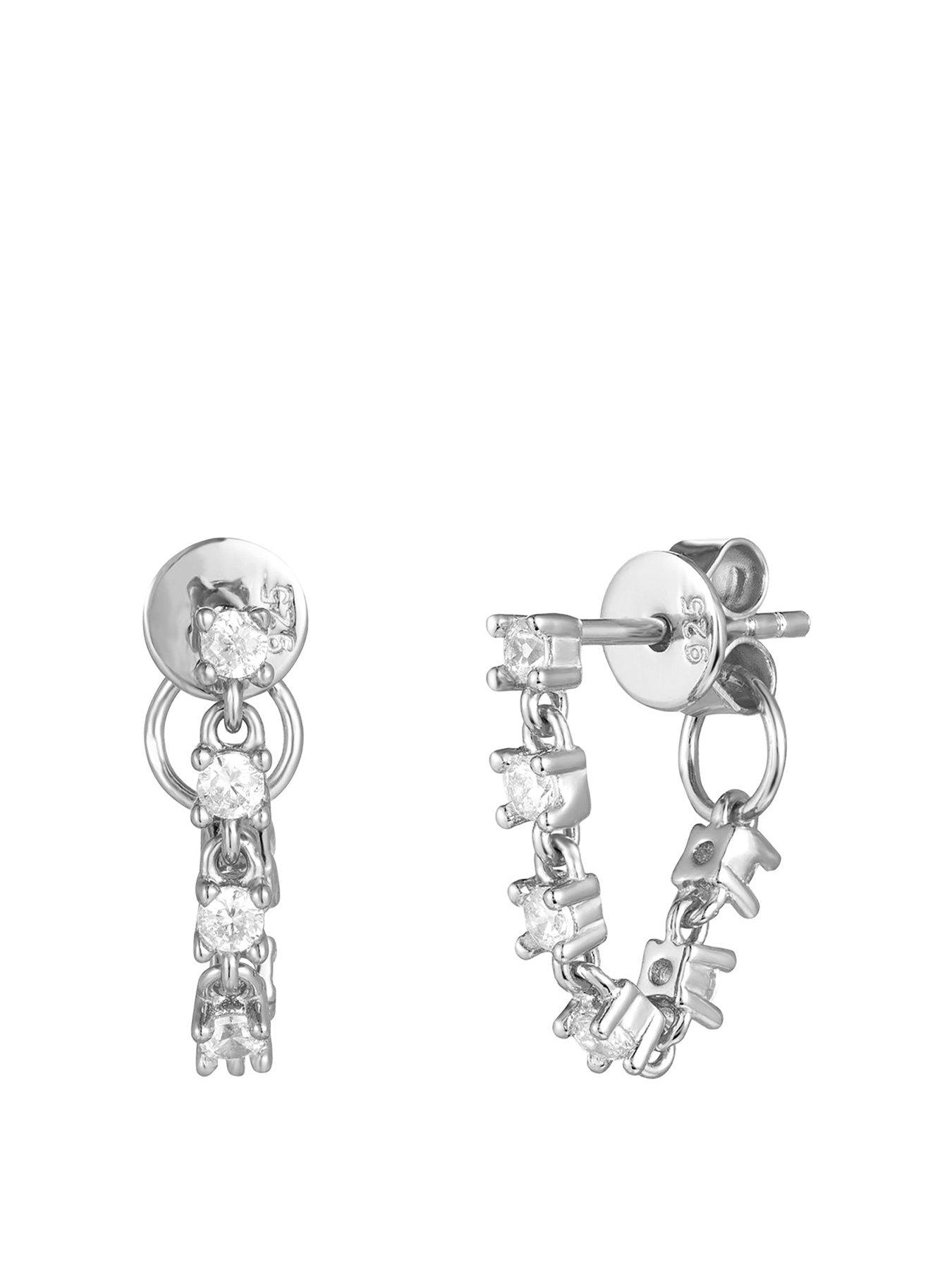 seol-gold-drop-chain-cz-stud-earrings