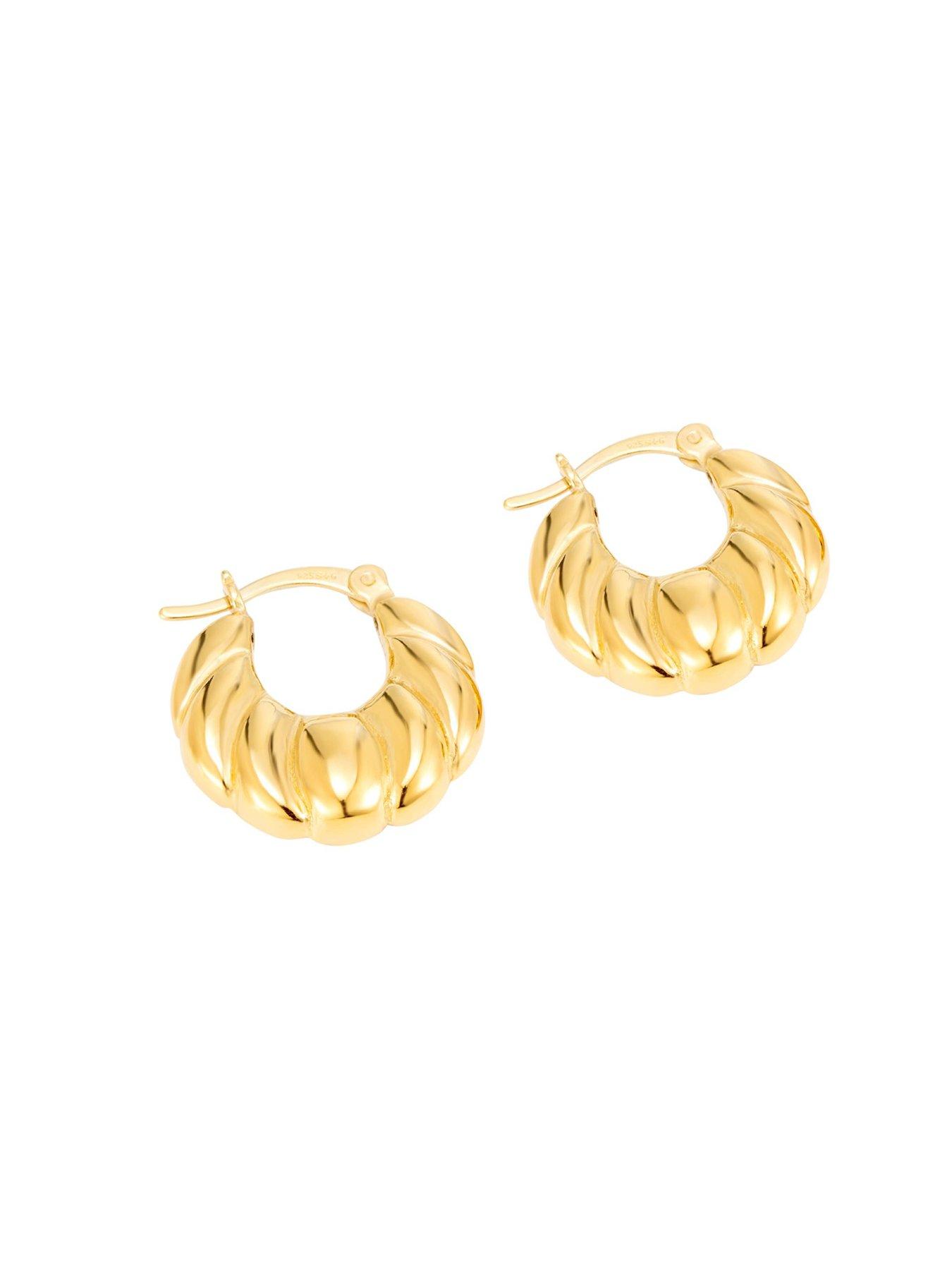 Image 3 of 5 of Seol + Gold Small Croissant Hoops