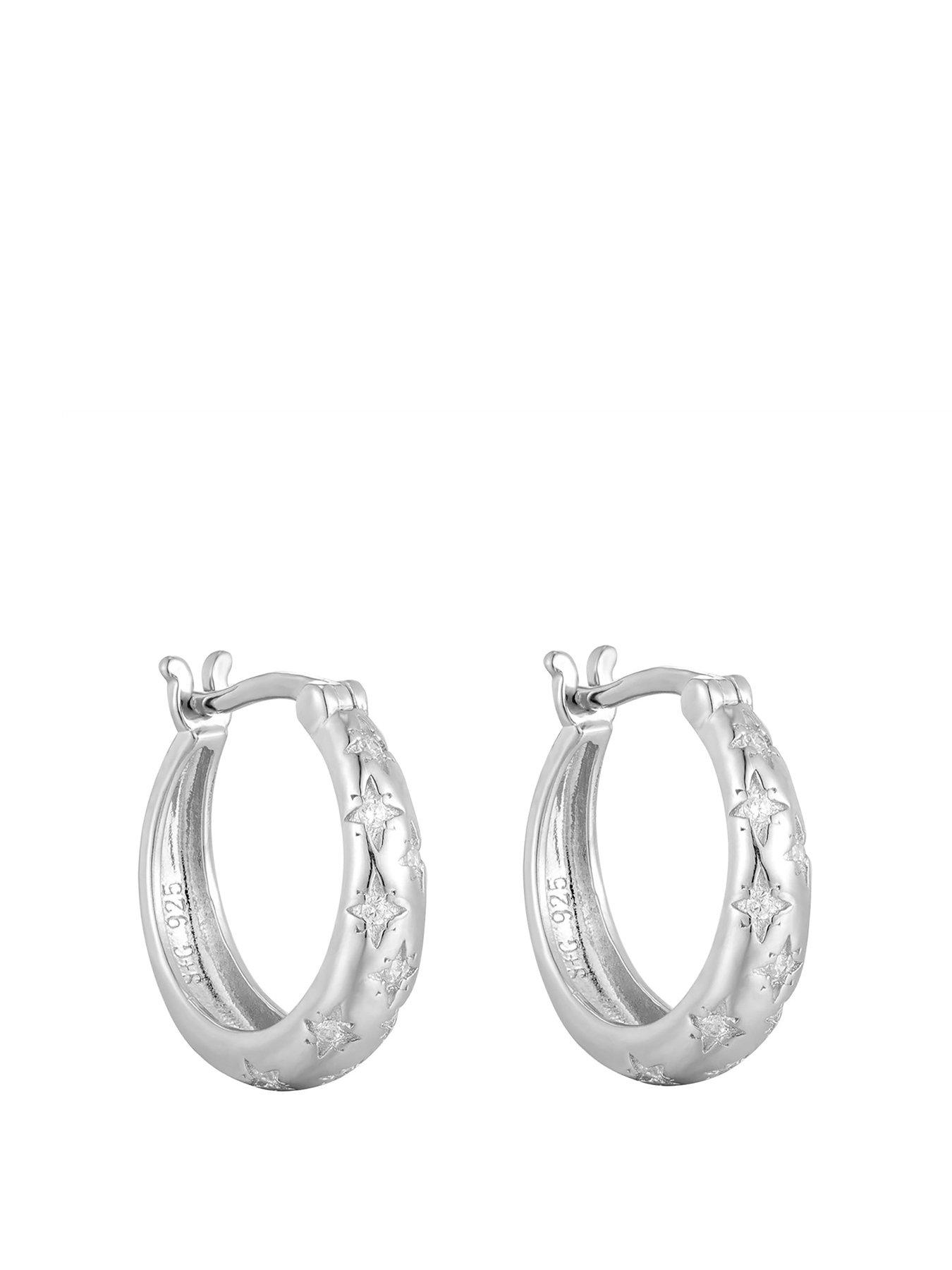 Seol + Gold CZ Star Set Midi Hoops