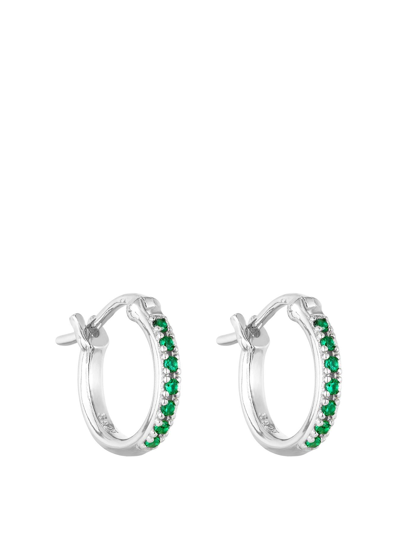 seol-gold-emerald-creole-cz-hoops