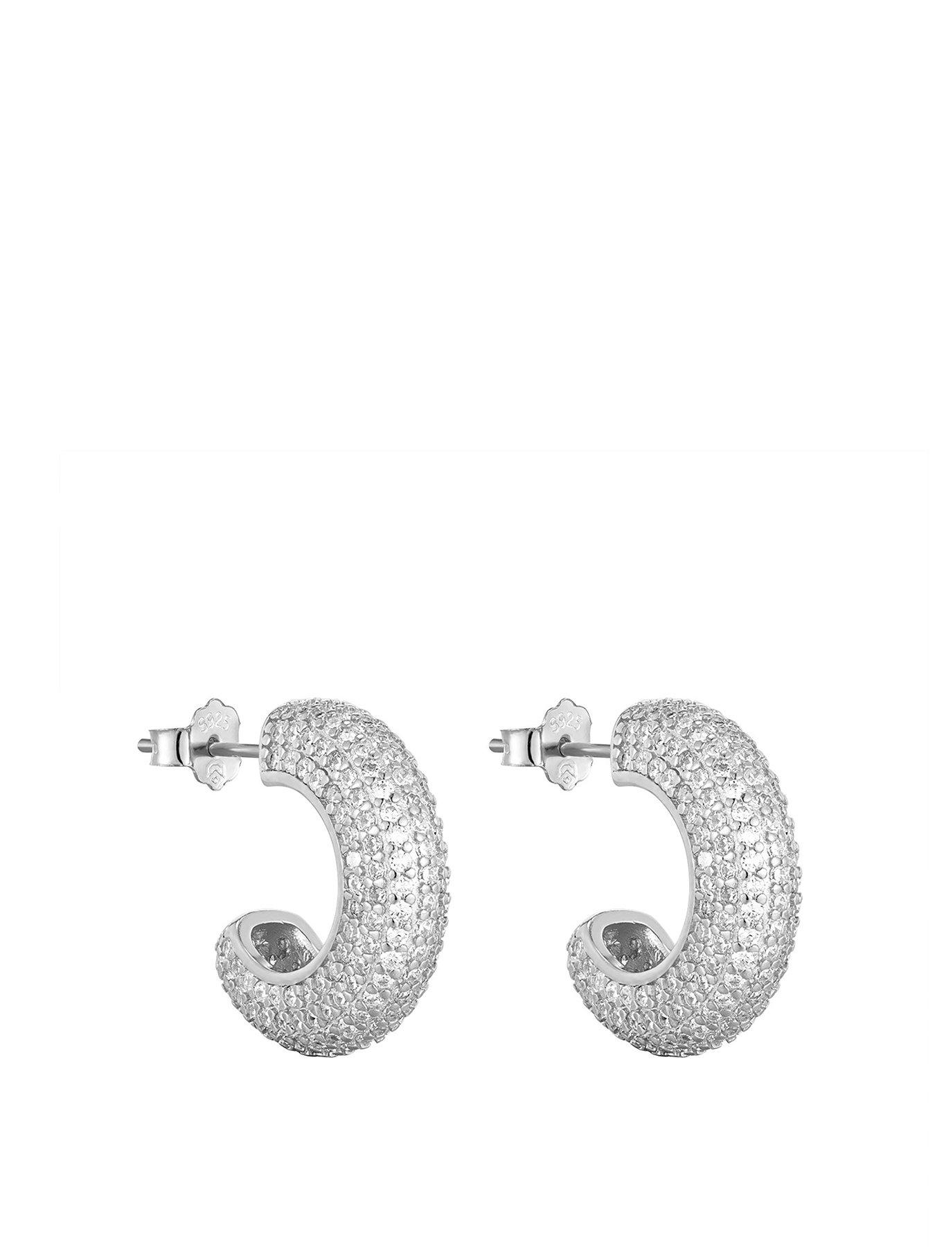 seol-gold-cz-pave-chunky-half-hoops