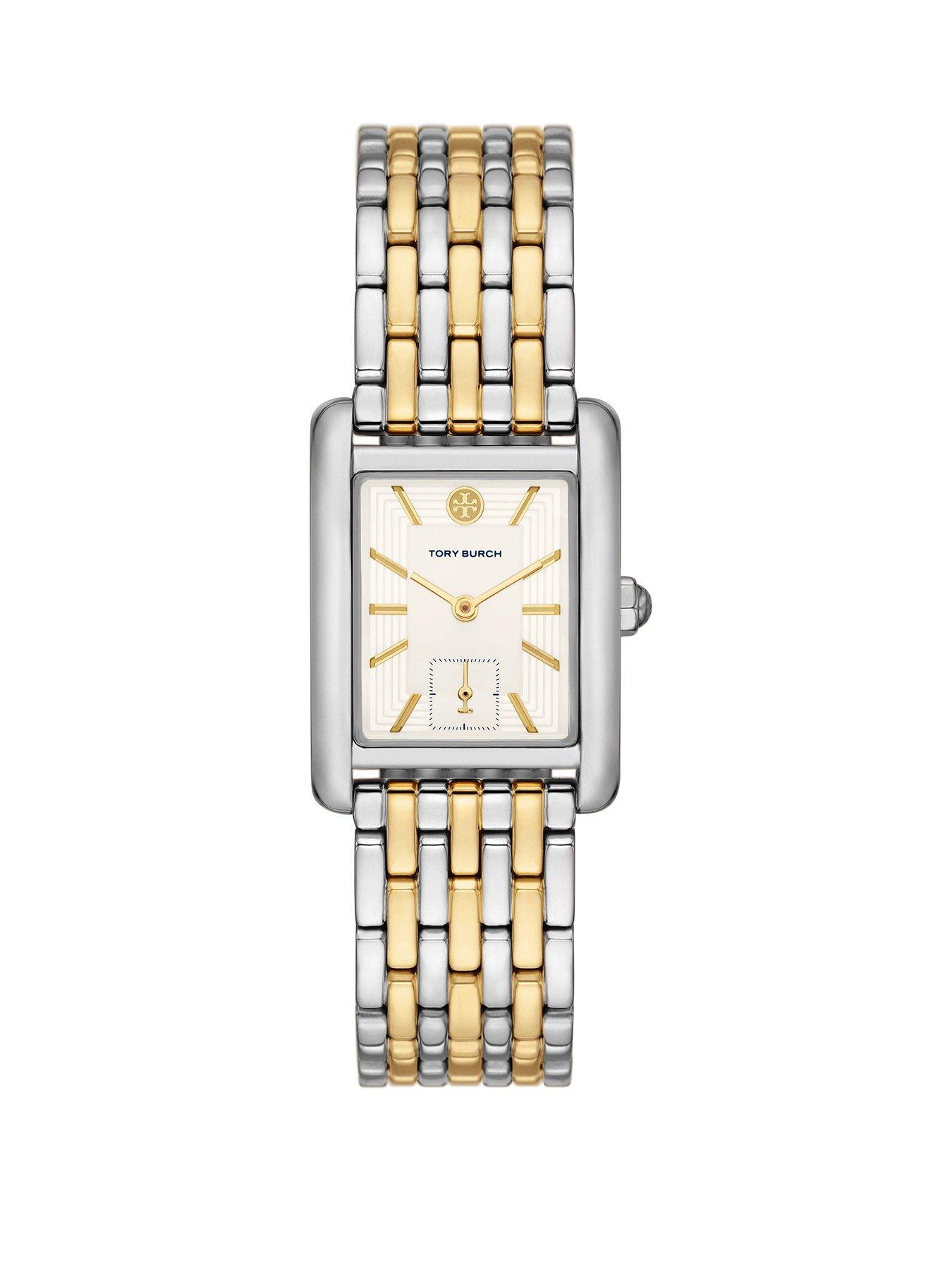 Tory Burch Tory Burch The Eleanor Three-Hand Two-Tone Stainless Steel Watch