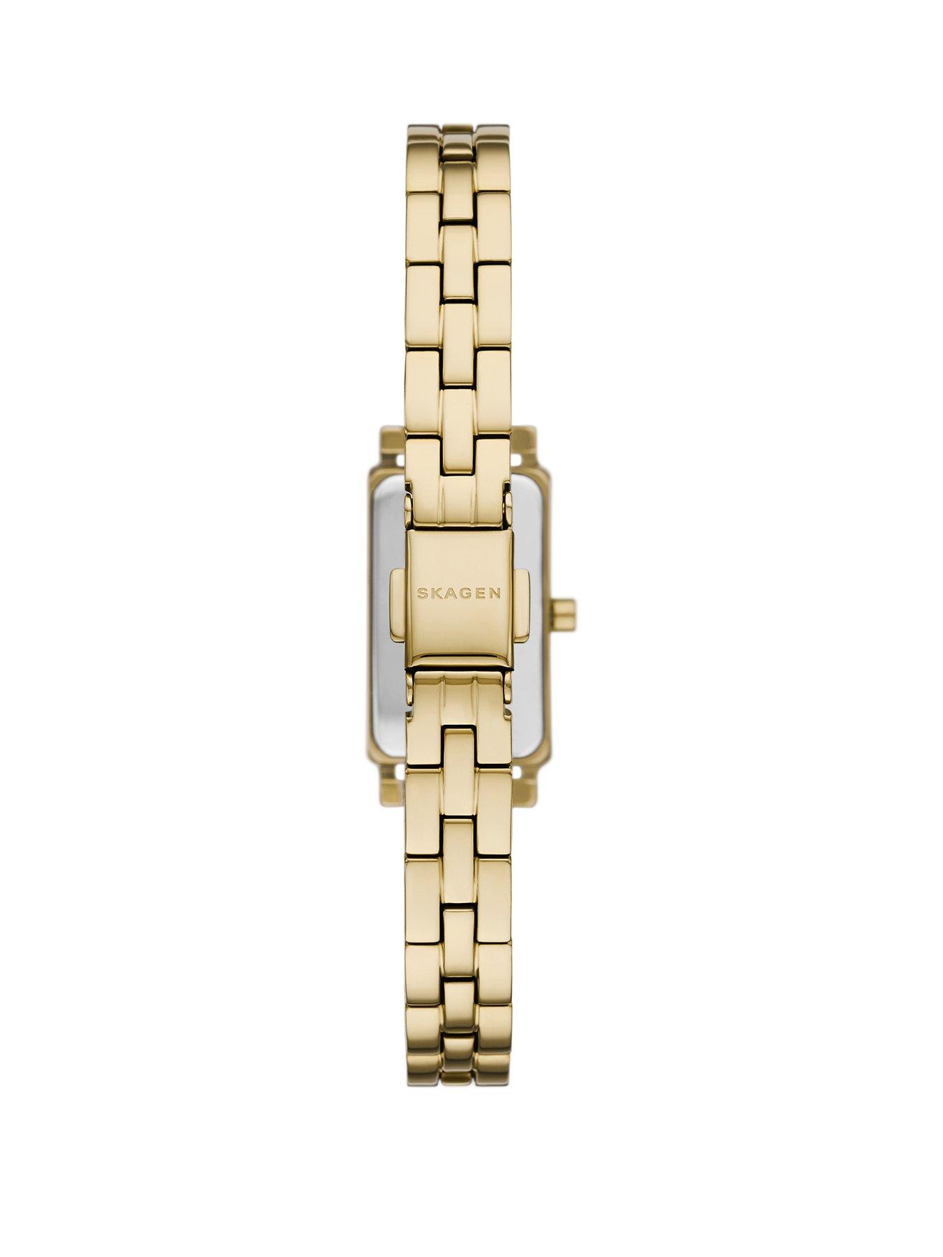 skagen-hagen-micro-two-hand-gold-stainless-steel-watchstillFront