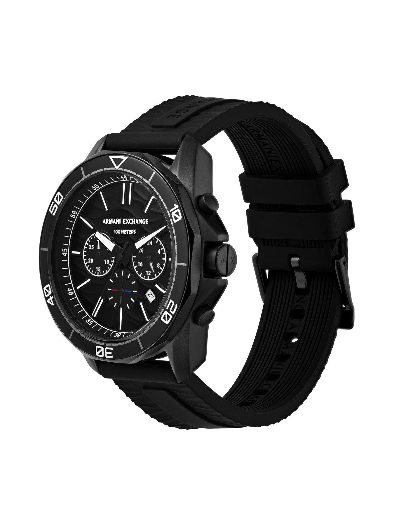 armani-exchange-armani-exchange-chronograph-black-silicone-watchdetail