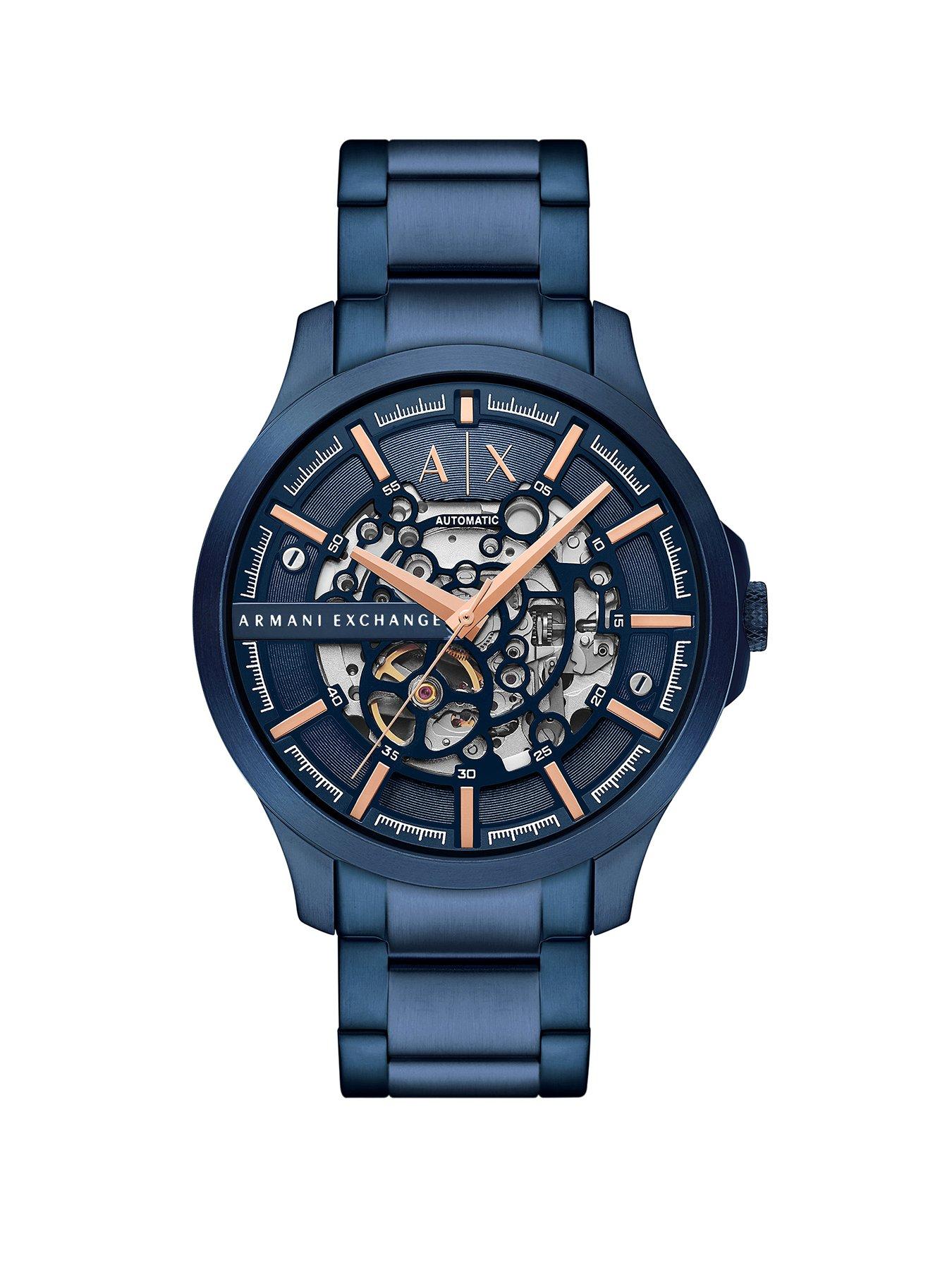 Armani Exchange Armani Exchange Automatic Blue Stainless Steel Watch