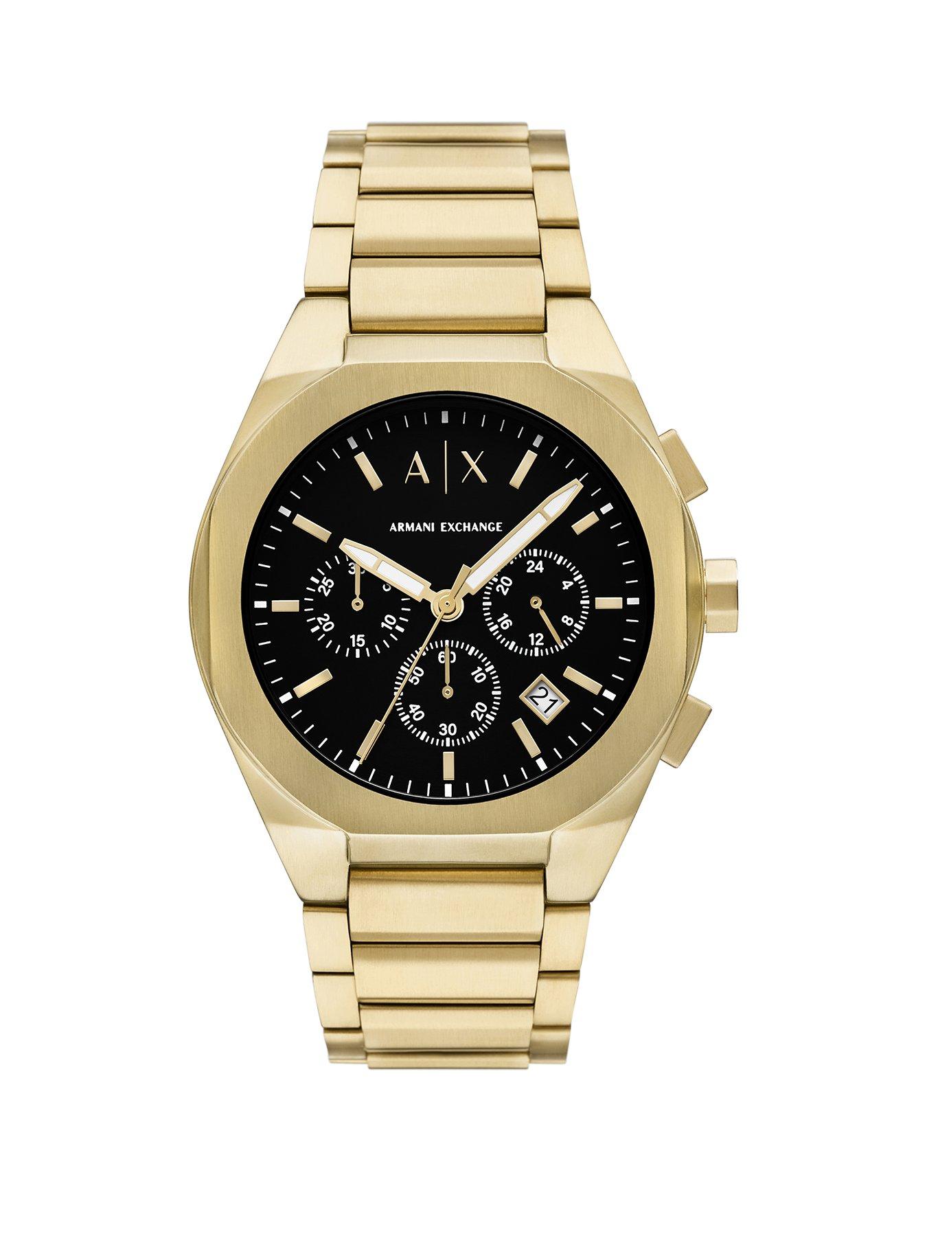 Armani Exchange Armani Exchange Chronograph Gold-Tone Stainless Steel Watch