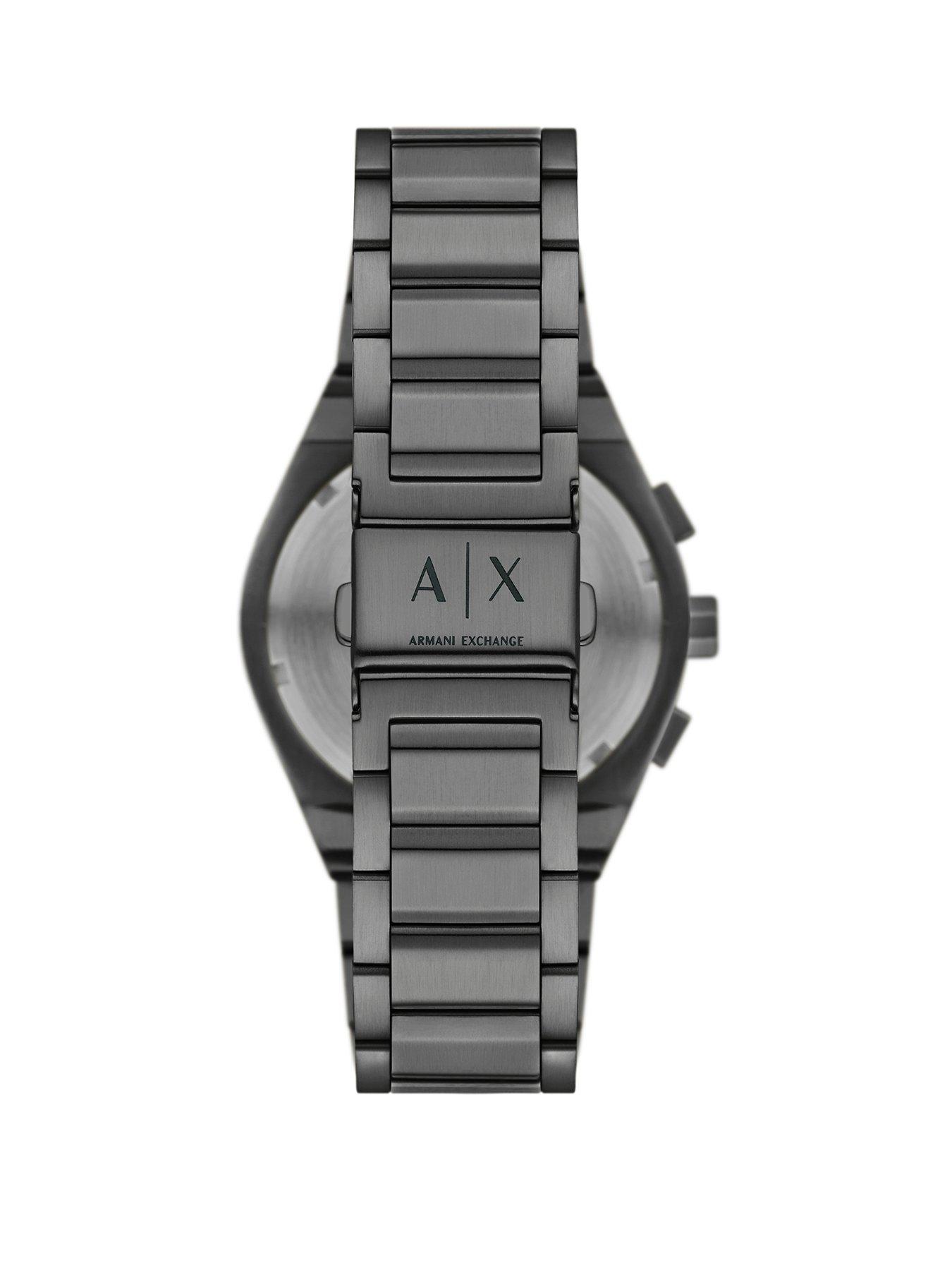 armani-exchange-armani-exchange-chronograph-gunmetal-stainless-steel-watchstillFront