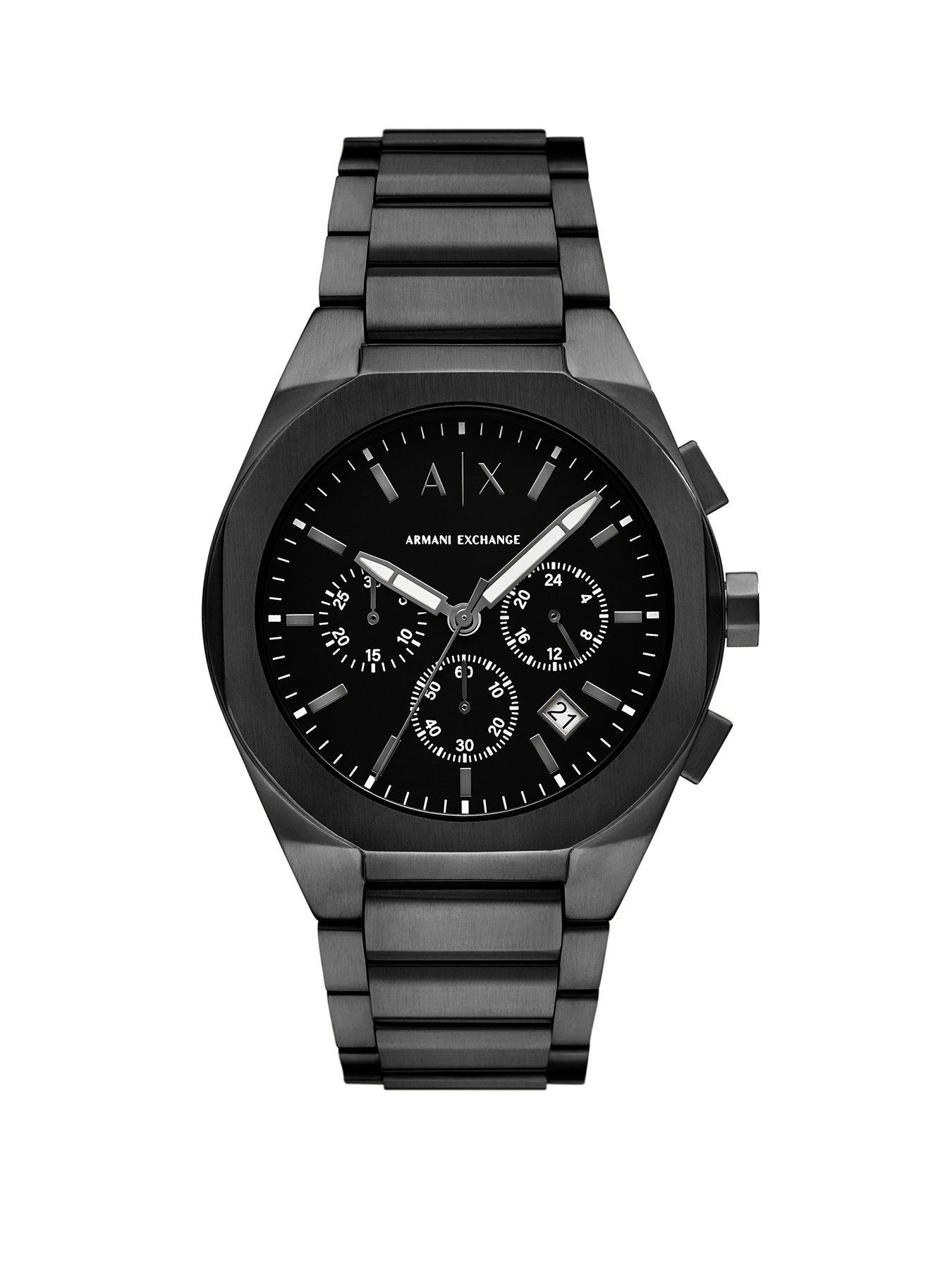 Armani Exchange Armani Exchange Chronograph Black Stainless Steel Watch