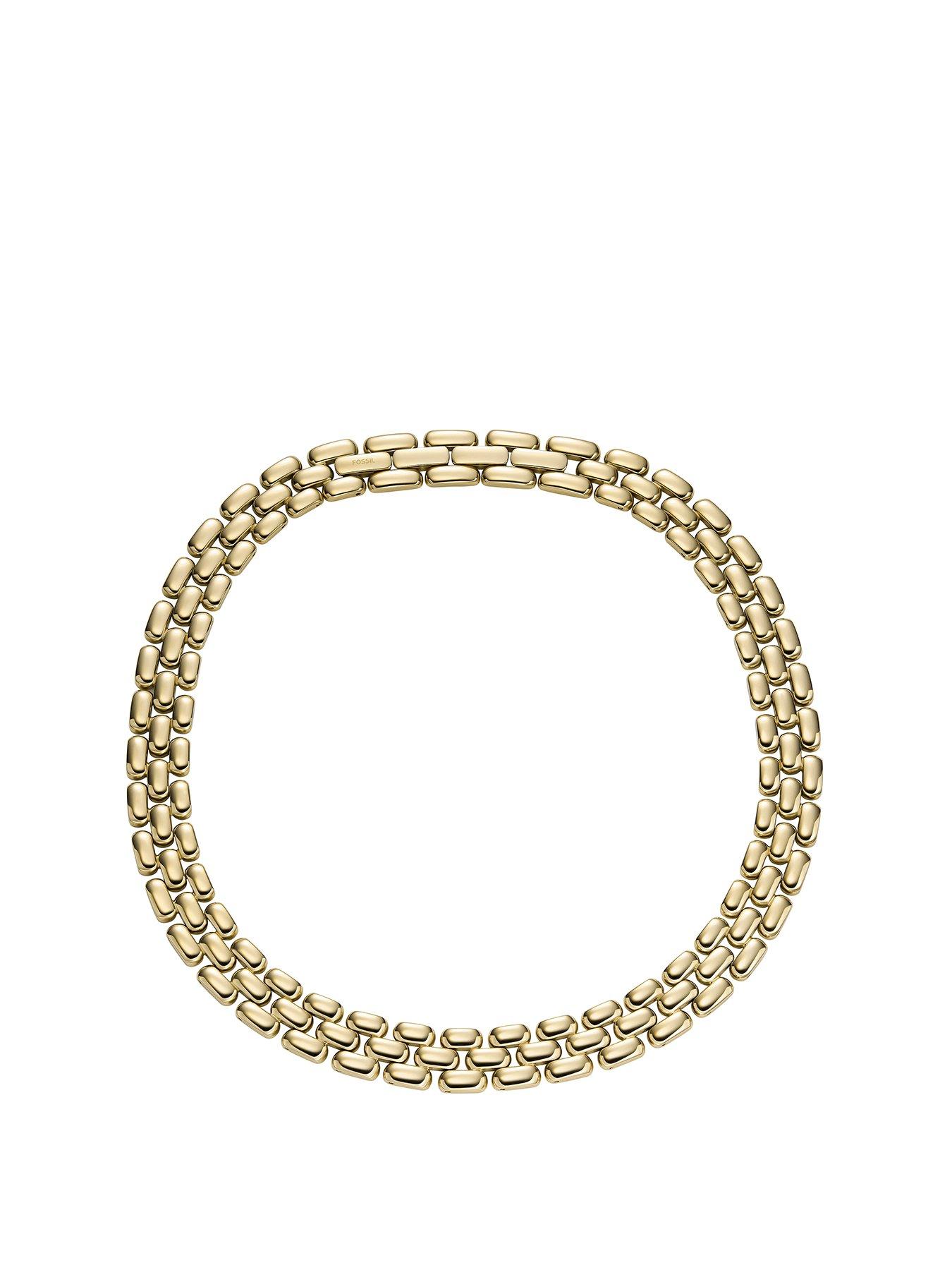 undefined Women's Arden Watch Links Gold-Tone Stainless Steel Chain Necklace