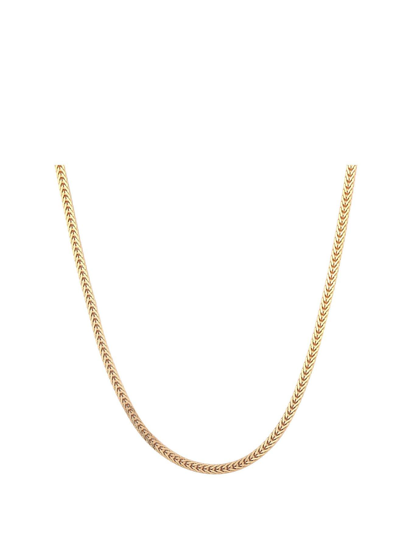 Seol + Gold Flat Snake Chain 18"-20"