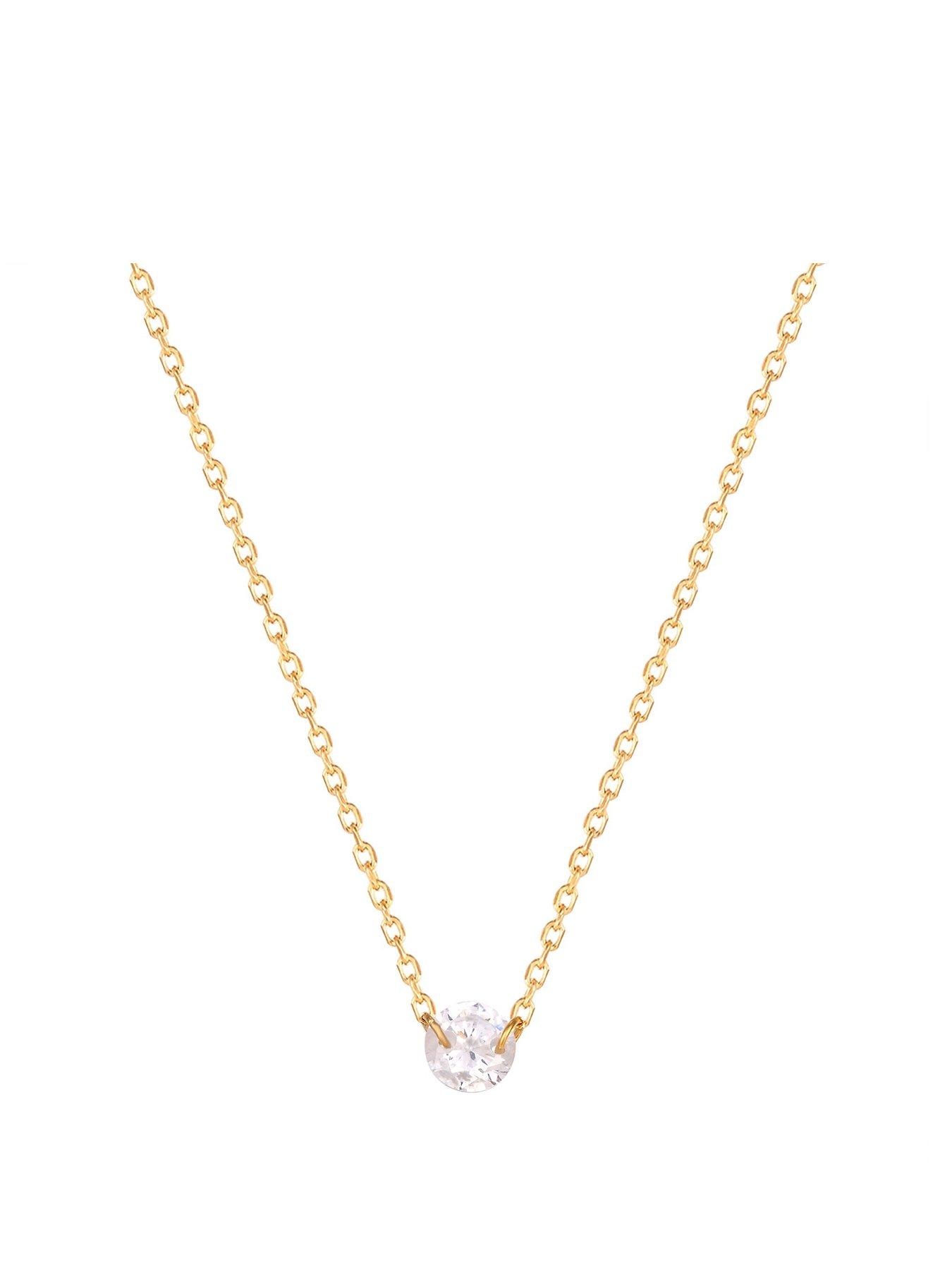 seol-gold-cz-solitaire-necklace