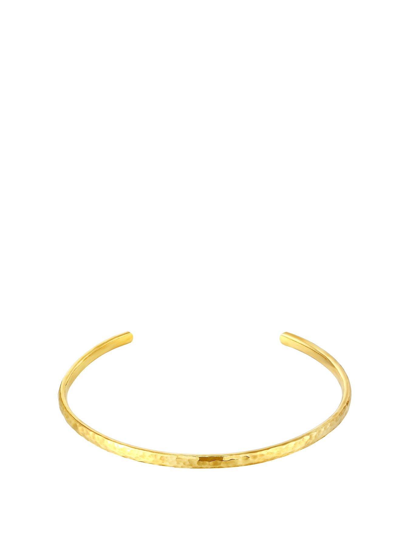 seol-gold-hammered-cuff-bangle