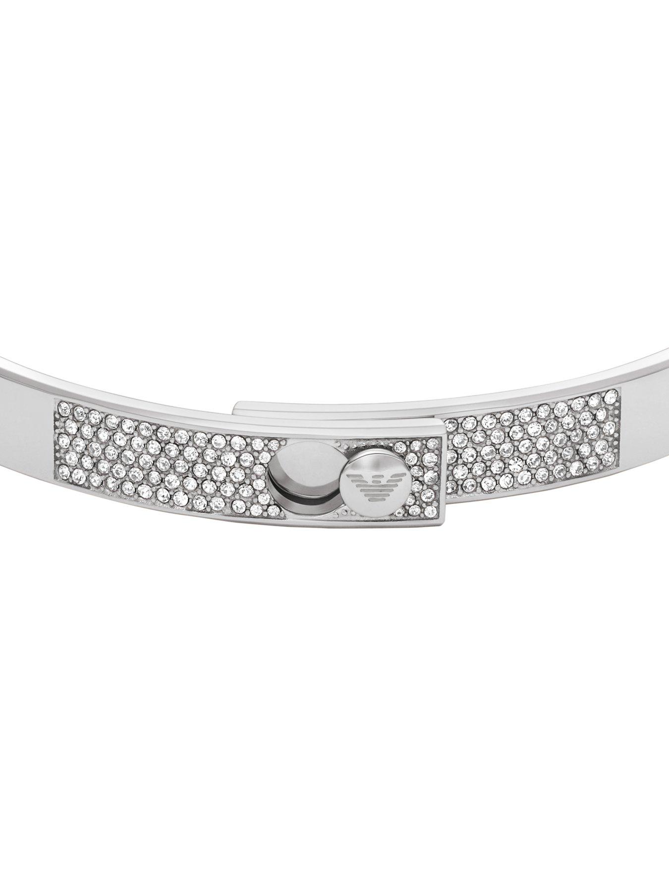 Emporio Armani Emporio Armani Stainless Steel with Crystals Setted ...