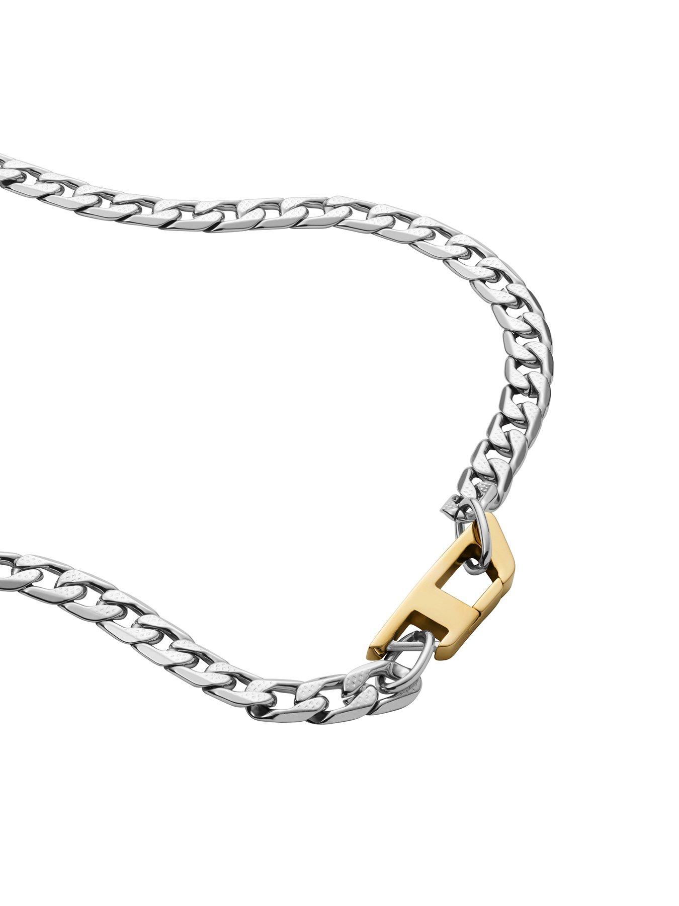Diesel Stainless Steel Chain Necklace
