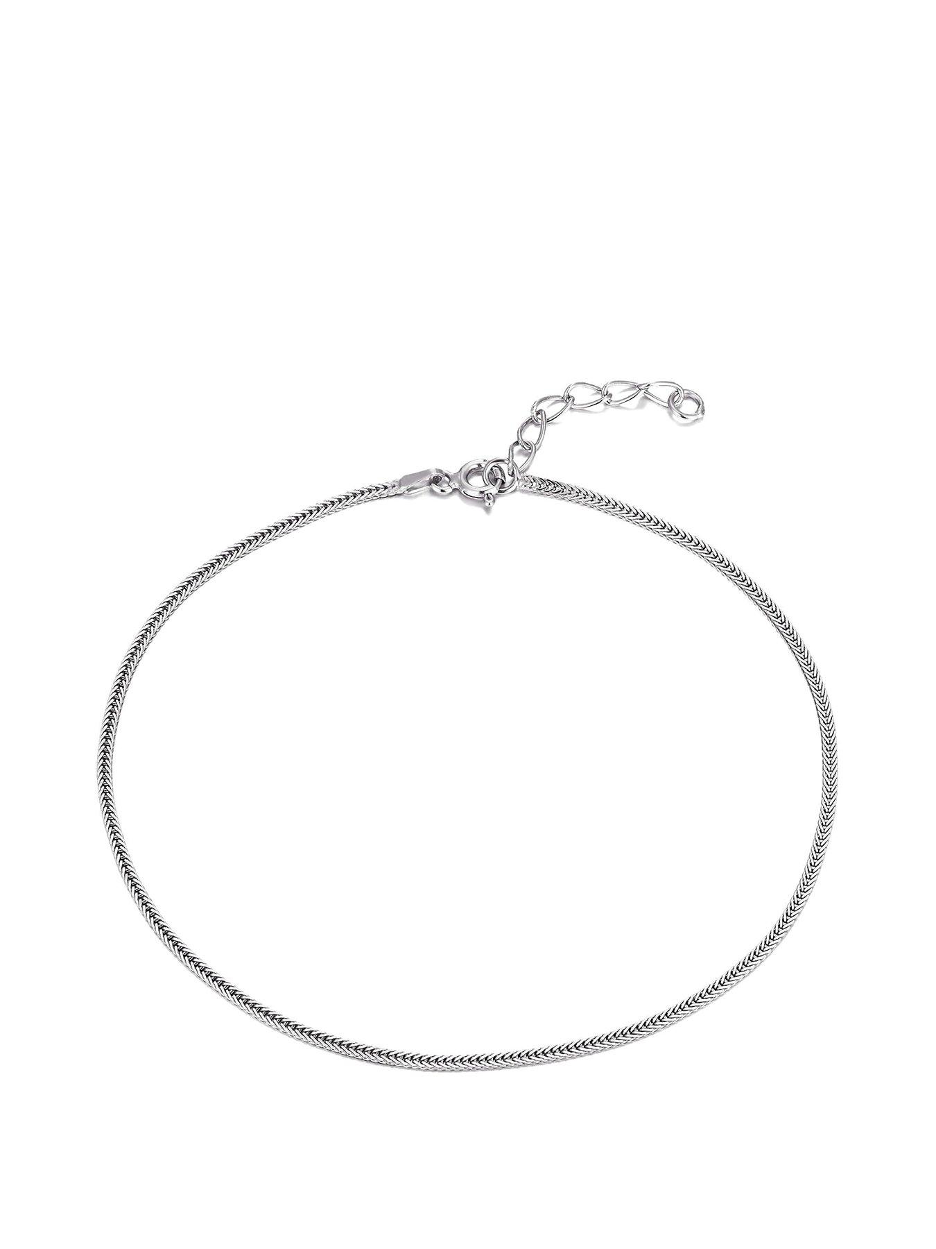 Seol + Gold Herringbone Anklet