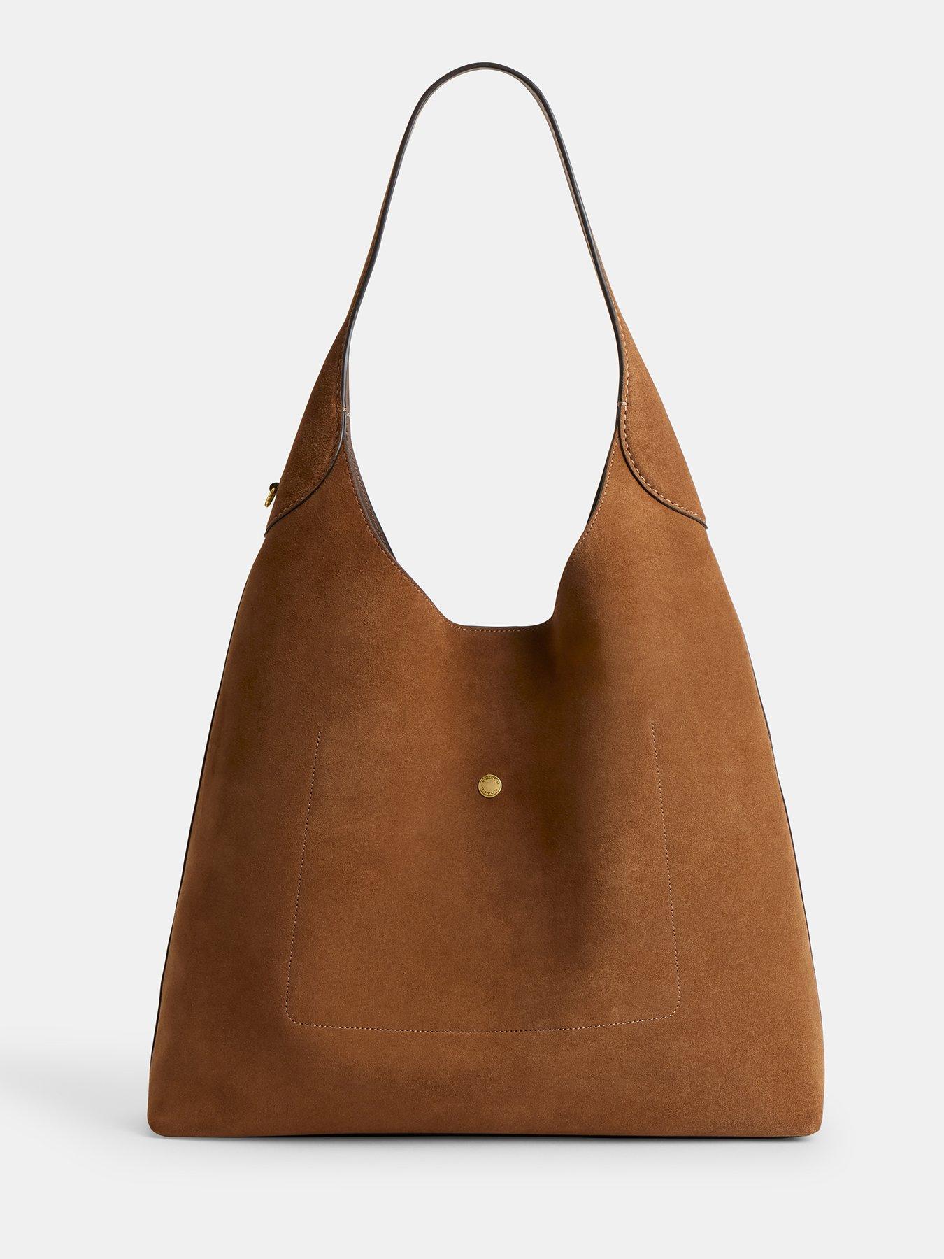 Image 5 of 5 of COACH Brooklyn 39 Suede Shoulder Bag -&nbsp;Brown