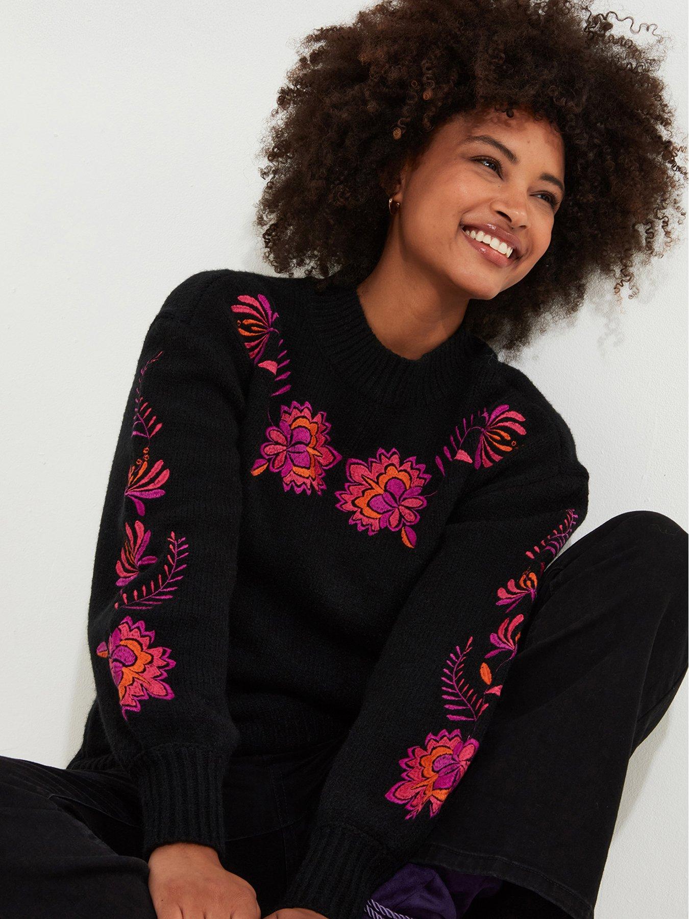 joe-browns-stunning-florals-embroidered-jumper-black