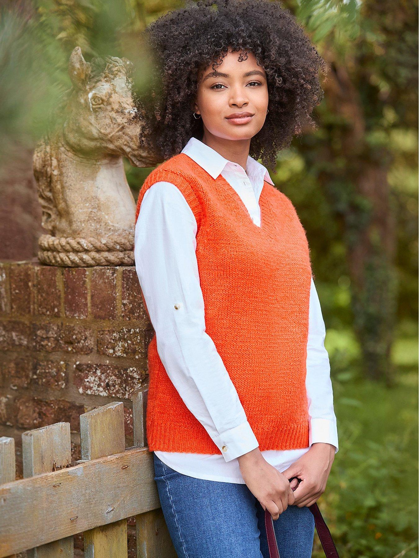 Image of Joe Browns Lucy Knitted Vest - Orange